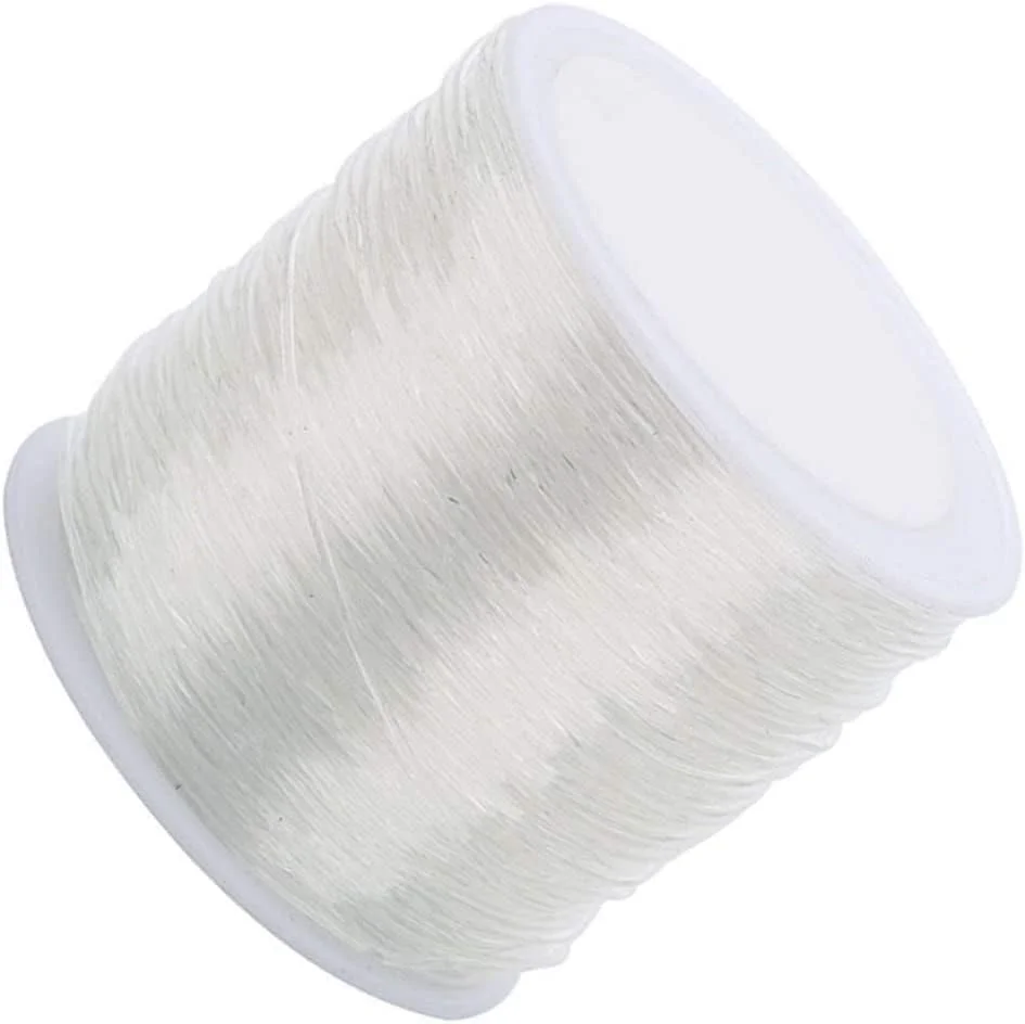 نخ الاستیک، نخ مهره، نخ الاستیک برای دستبند، نخ مهره الاستیک کریستالی قوی برای ساخت گردنبند، دستبند، خط ساخت جواهرات، دستبند، گوشواره، انگشتر، آویز