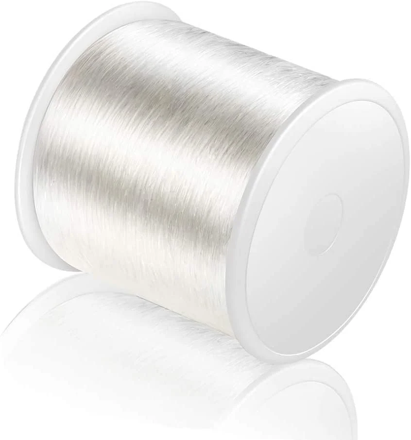 نخ الاستیک، نخ مهره، نخ الاستیک برای دستبند، طناب جواهرات به طول 100 متر، طناب دستبند الاستیک از مهره های کریستالی، می تواند به راحتی از جواهرات ساخته شده از مهره عبور کند