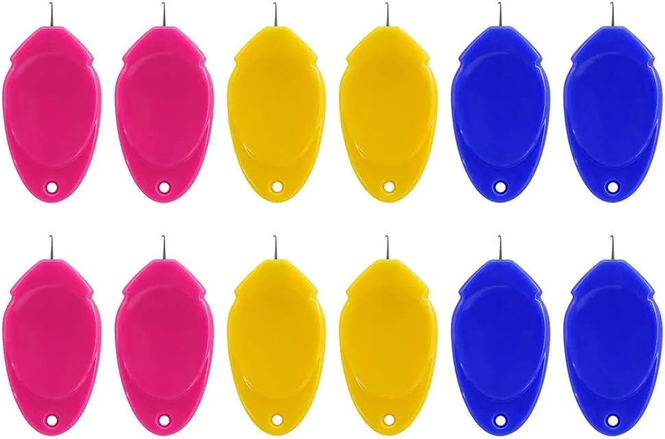 ۱۲ عدد سوزن نخ کن، سوزن نخ کن برای خیاطی دستی/چرخ خیاطی، لوازم جانبی خیاطی سوزن نخ کن چشمی کوچک