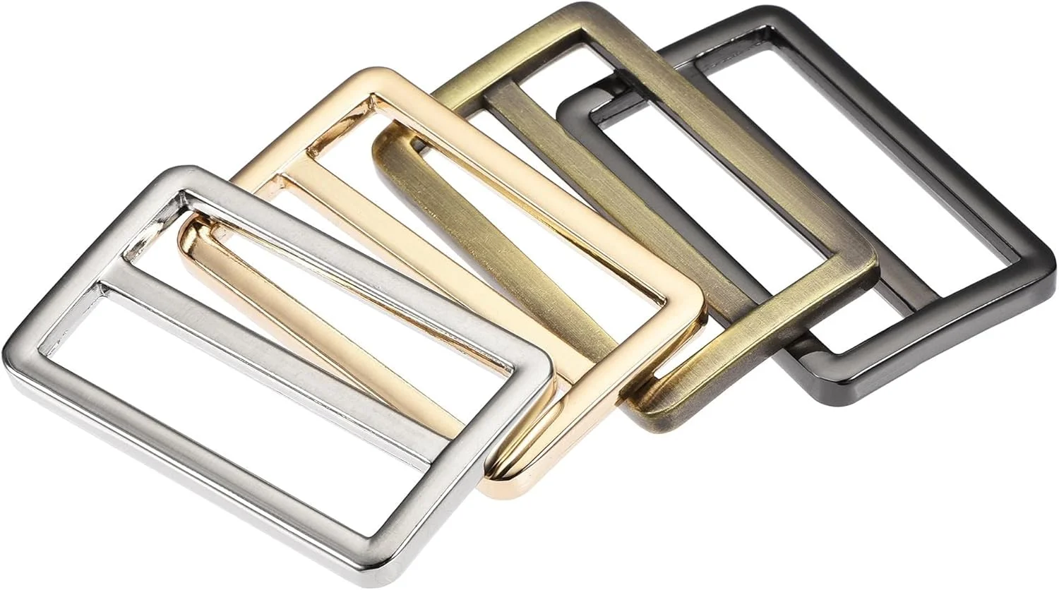 سگک لغزنده فلزی تخت قابل تنظیم بند 38.6 میلی‌متری (1.52 اینچ) 4 رنگ 4 عددی