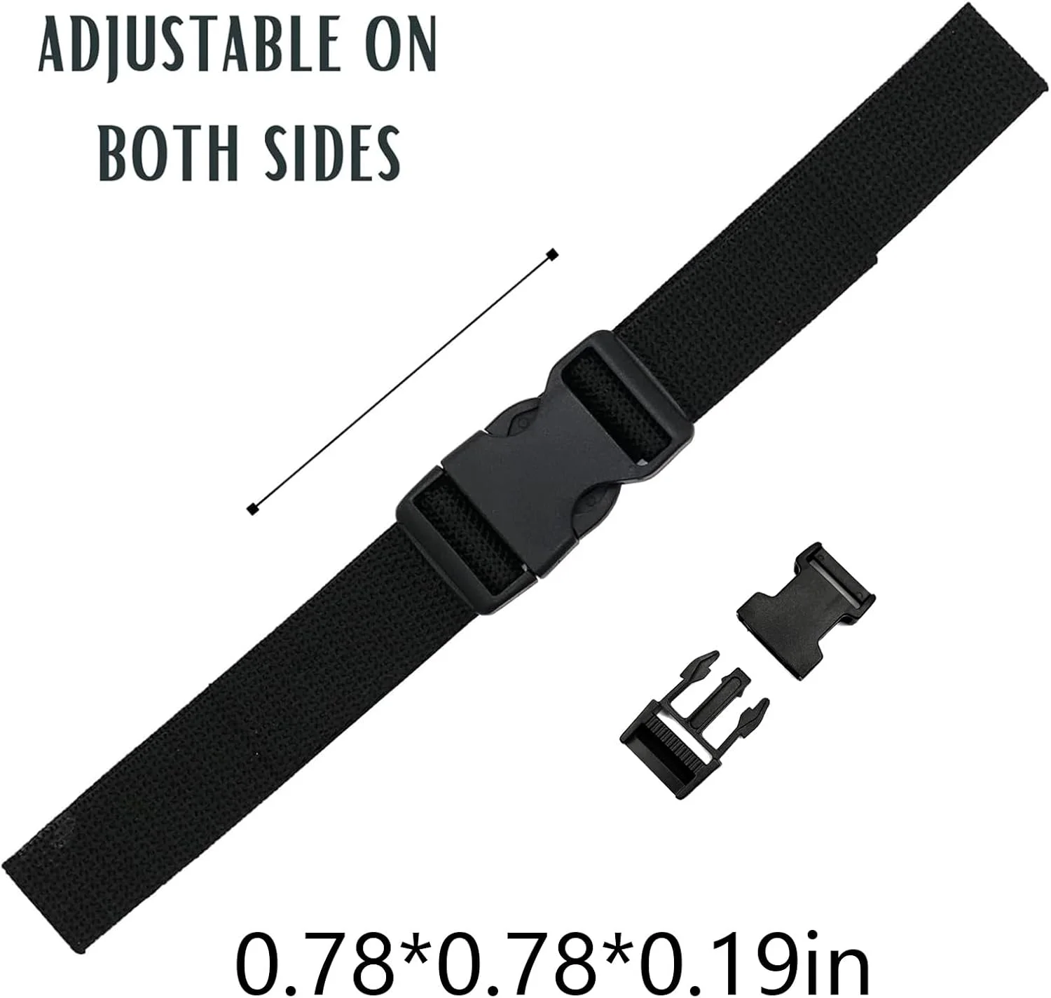 25millimeter/1inch Buckle Backpack Clip for Luggage, Backpacks, Rucksacks, Webbing Quick Flat Side Release Buckles (4pcs)