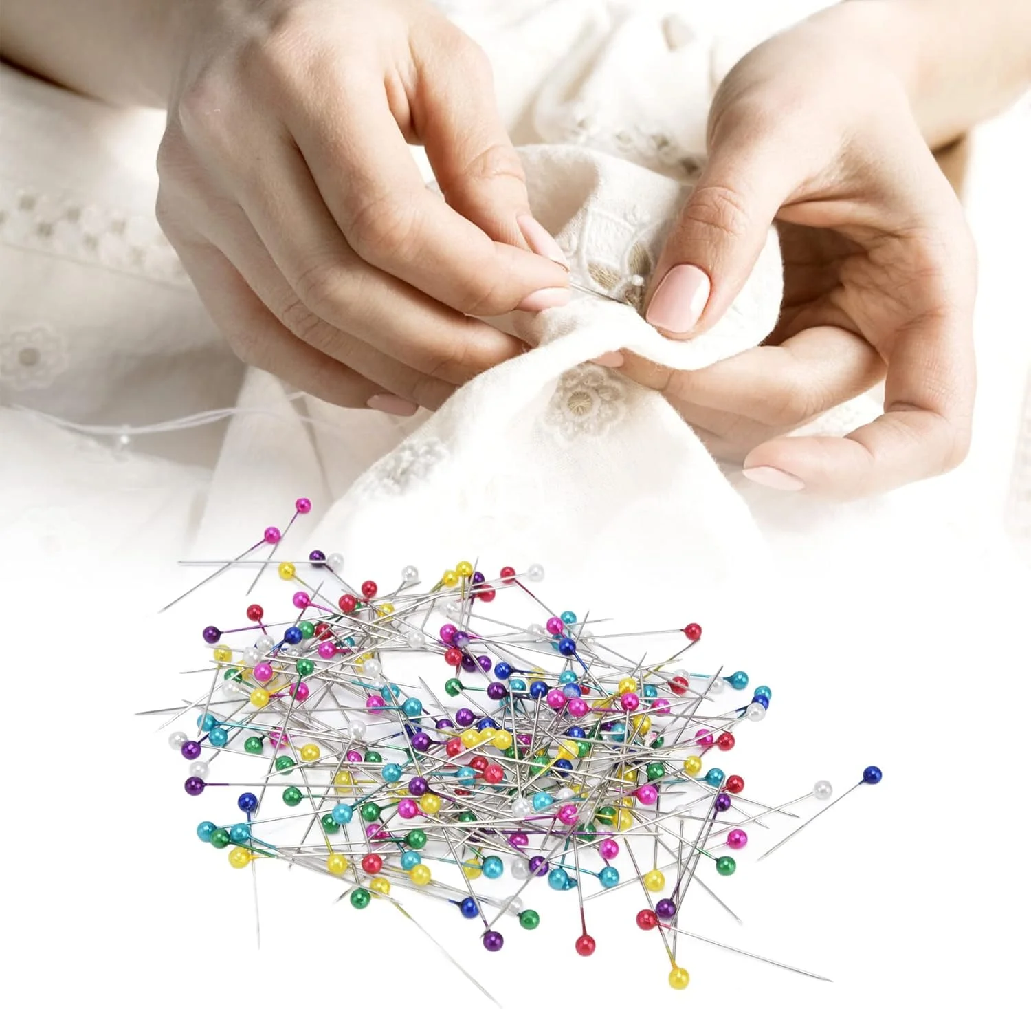 600 عدد سوزن ته گرد خیاطی 38 میلی متری با کاربرد گسترده برای دوخت لباس و کارهای دستی