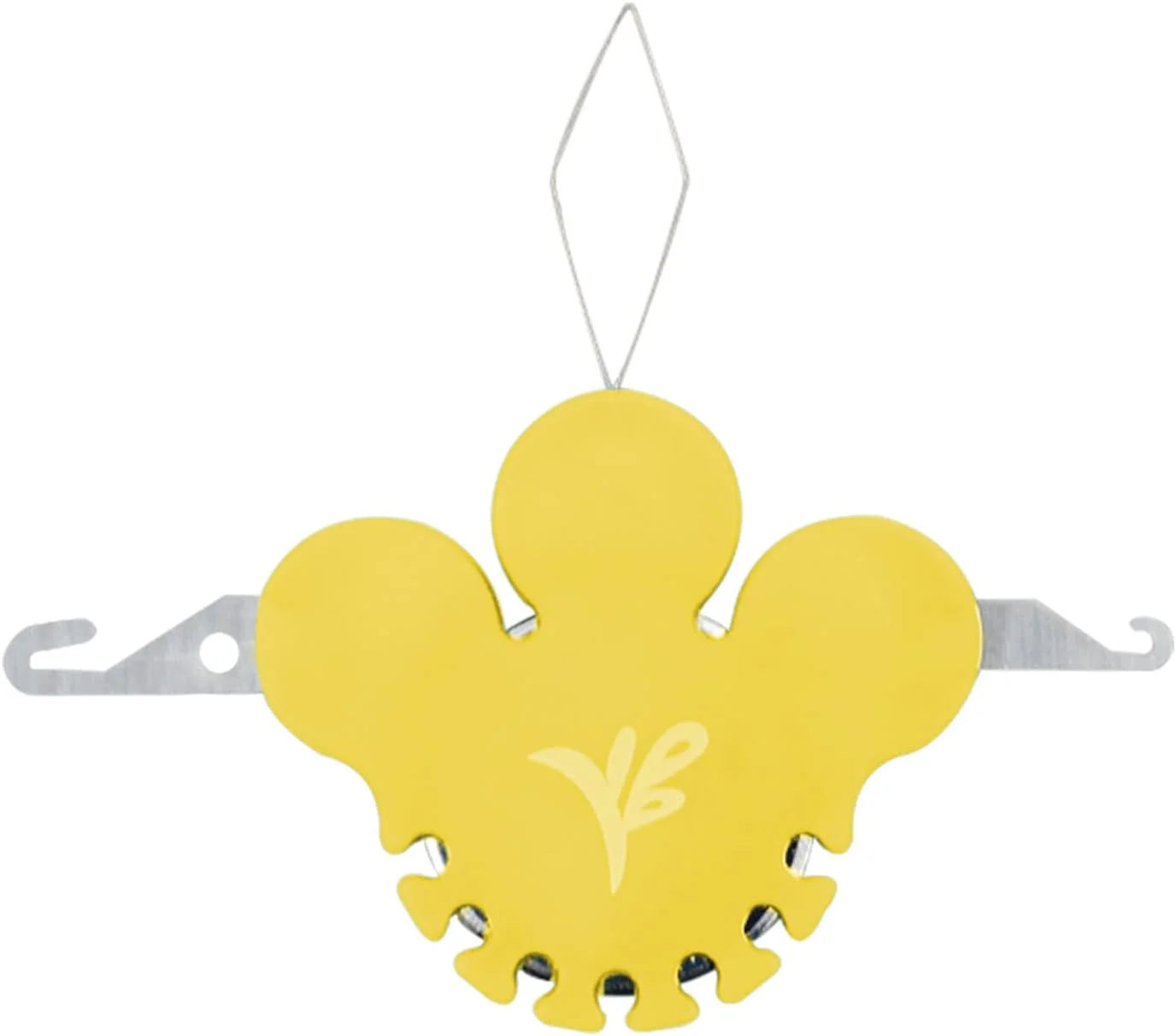 نخ‌کش و نخ‌چین ACIMOD Ben Yedd، نخ‌کش 3 سر، نخ‌چین 9 حالته، ابزار خیاطی و تکه‌دوزی، تخته پایه بزرگ (زرد)