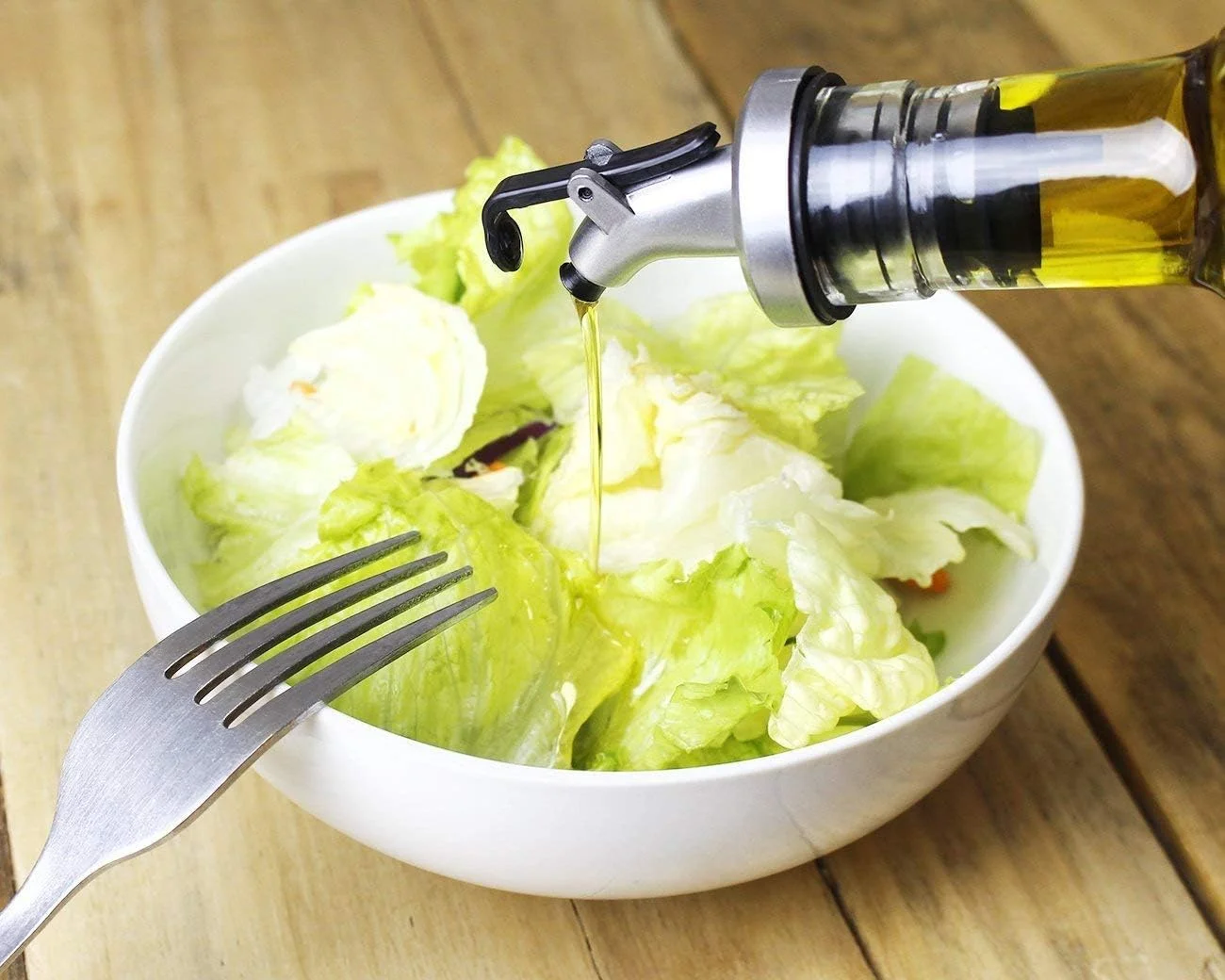 ست دو عددی بطری روغن و سرکه شیشه ای Showay، ظرف پخش کننده چاشنی، ظرف روغن، چاشنی برای میز غذاخوری آشپزخانه، درپوش های بدون چکه و هوا، شفاف (300 میلی لیتر)