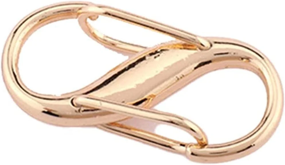 10 عدد سگک تنظیم طول زنجیر کیف، کوتاه کننده زنجیر برای گردنبند ظریف، گیره کوتاه کننده بند زنجیری، تنظیم کننده گیره کوتاه کننده گردنبند، اتصال کوتاه کننده گردنبند برای مهره ها