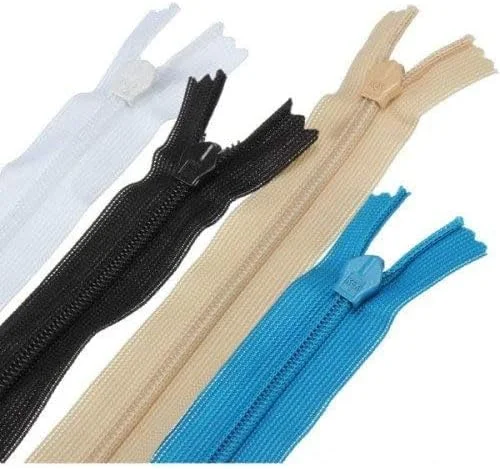 زیپ نایلونی نامرئی AiCheaX مناسب کیف پول، دامن، لباس، خیاطی و لوازم جانبی صنایع دستی (سفید، 40 سانتی متر) زیپ نایلونی نامرئی AiCheaX مناسب کیف پول، دامن، لباس، خیاطی و لوازم جانبی صنایع دستی (سفید، 40 سانتی متر)