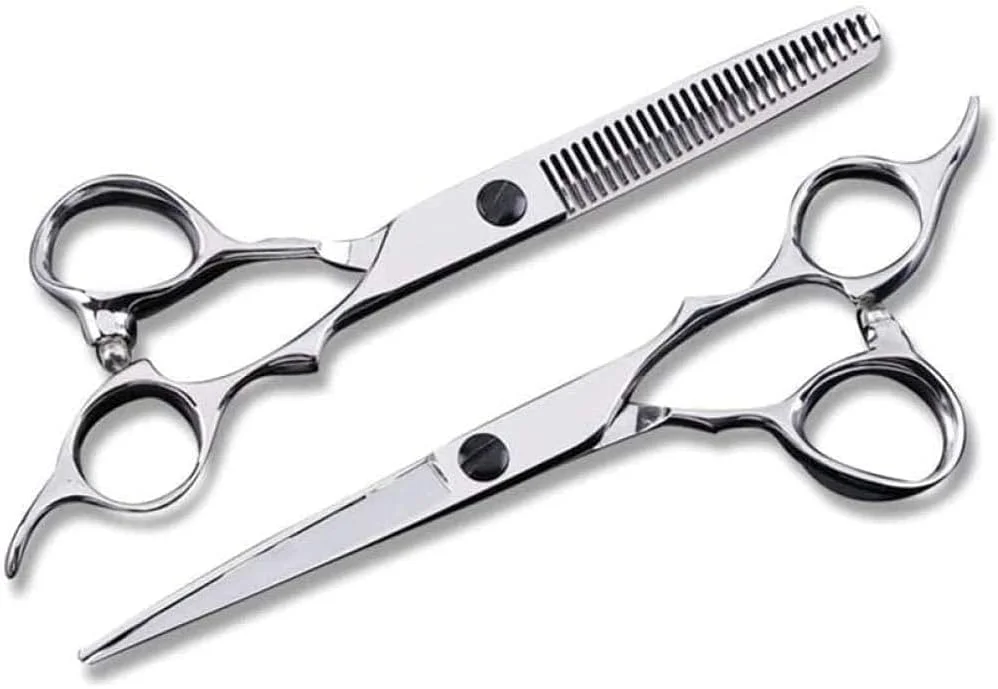 قیچی آرایشگری حرفه ای ENPAP، ست قیچی های پیتاژ مو، دسته اژدهای طلایی 440C، 6 اینچ، مناسب برای آرایشگاه ها یا استفاده در منزل