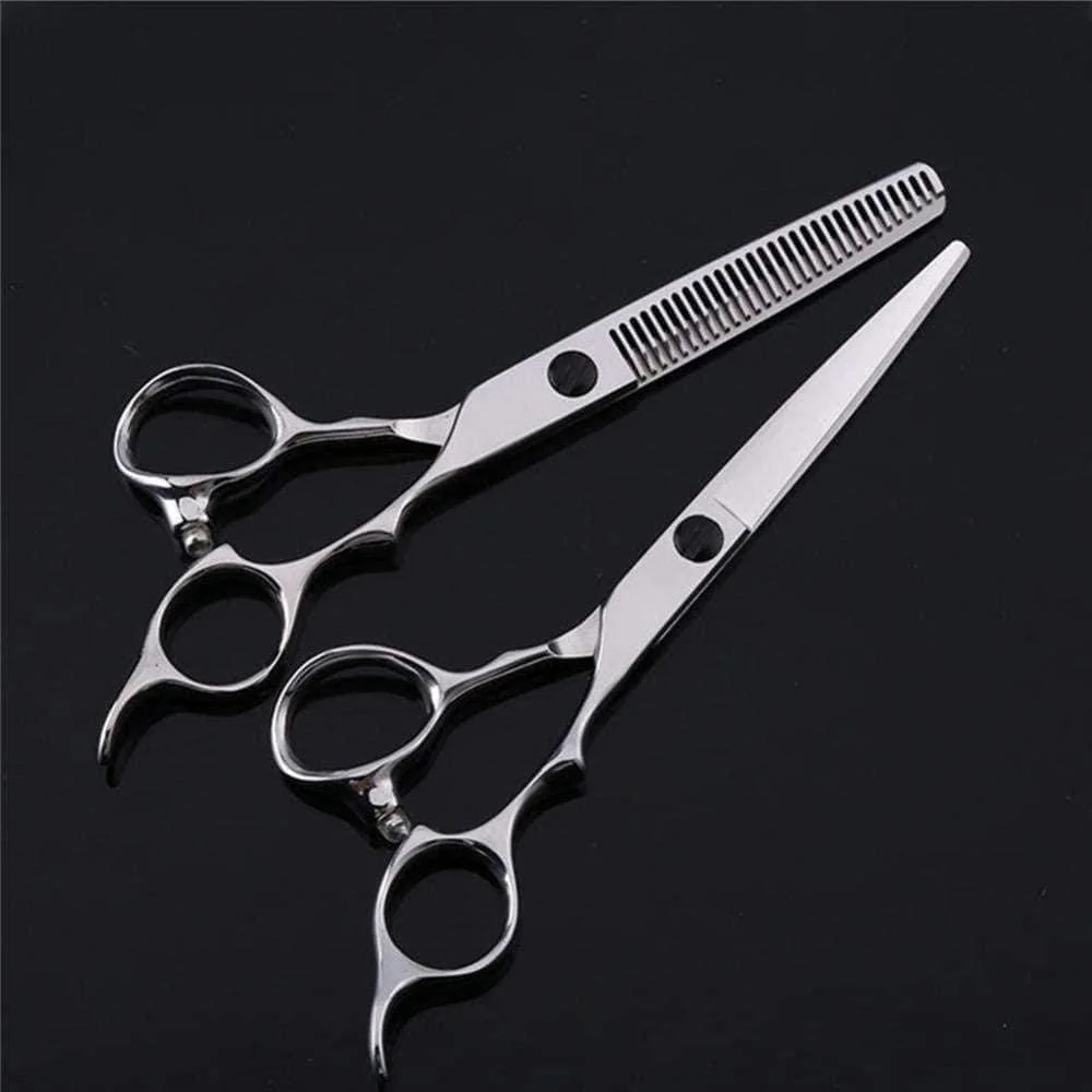 قیچی آرایشگری حرفه ای ENPAP، ست قیچی های پیتاژ مو، دسته اژدهای طلایی 440C، 6 اینچ، مناسب برای آرایشگاه ها یا استفاده در منزل