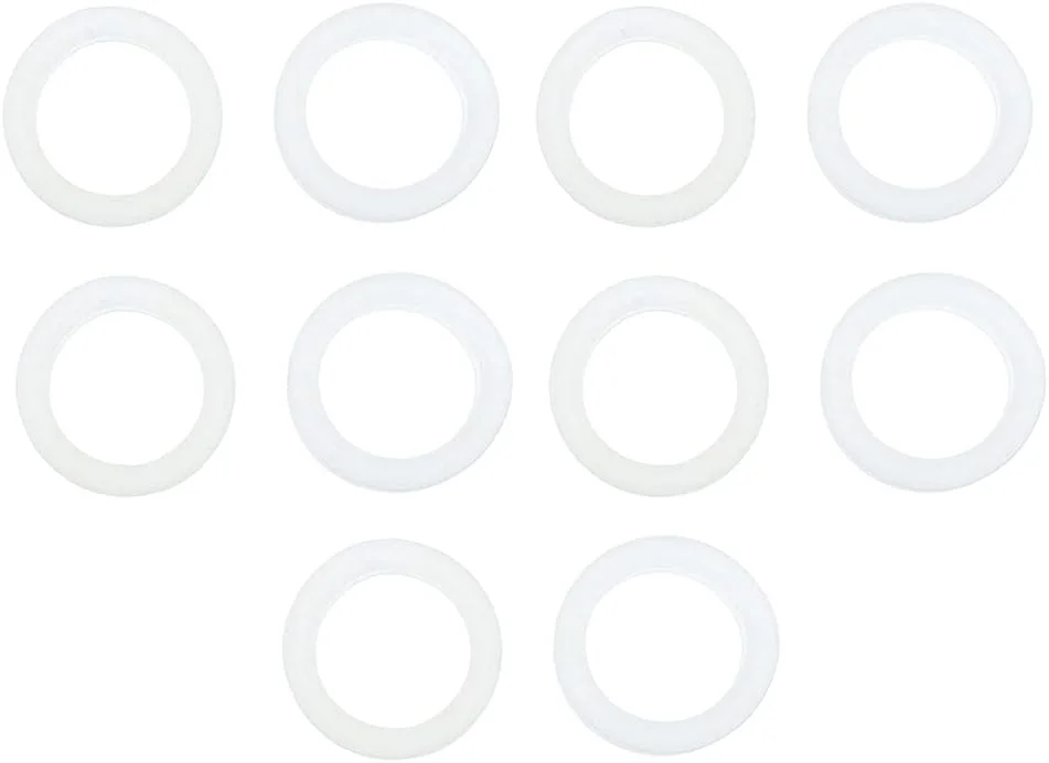 10 عدد حلقه انگشتی گیره ای برای قیچی آرایشگری و پیرایشگری، لاستیکی، سفید 10 عدد حلقه انگشتی گیره ای برای قیچی آرایشگری و پیرایشگری، لاستیکی، سفید