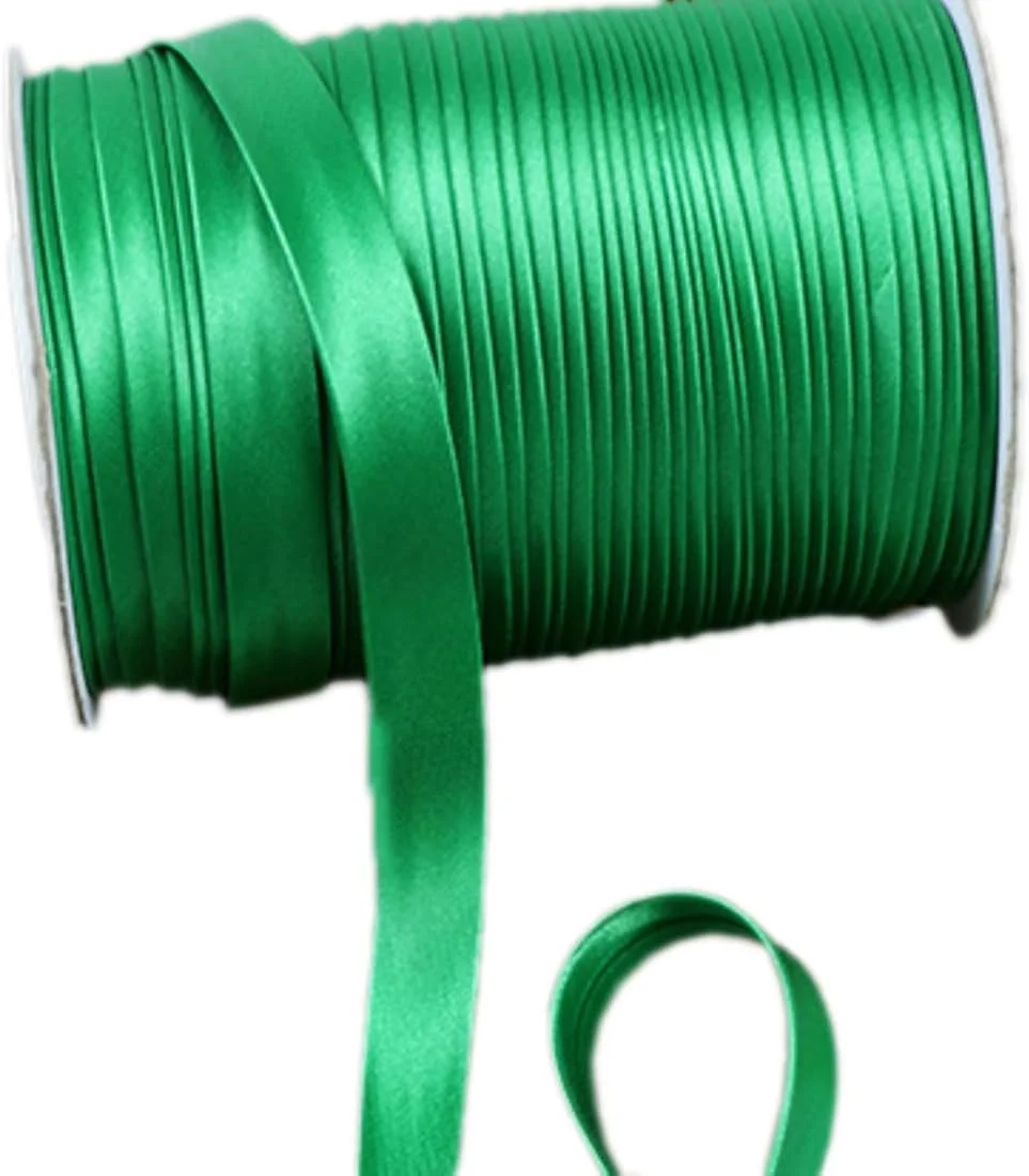 نوار اریب ساتن 80 متری Anevous، روبان ساتن 1.5 سانتی متری برای خیاطی، نوار لبه دوزی ساتن تخت برای تزئینات چیونگسام، لبه دوزی لباس، دوخت لباس، لبه دوزی، کوک زدن، لوله کشی، سبز