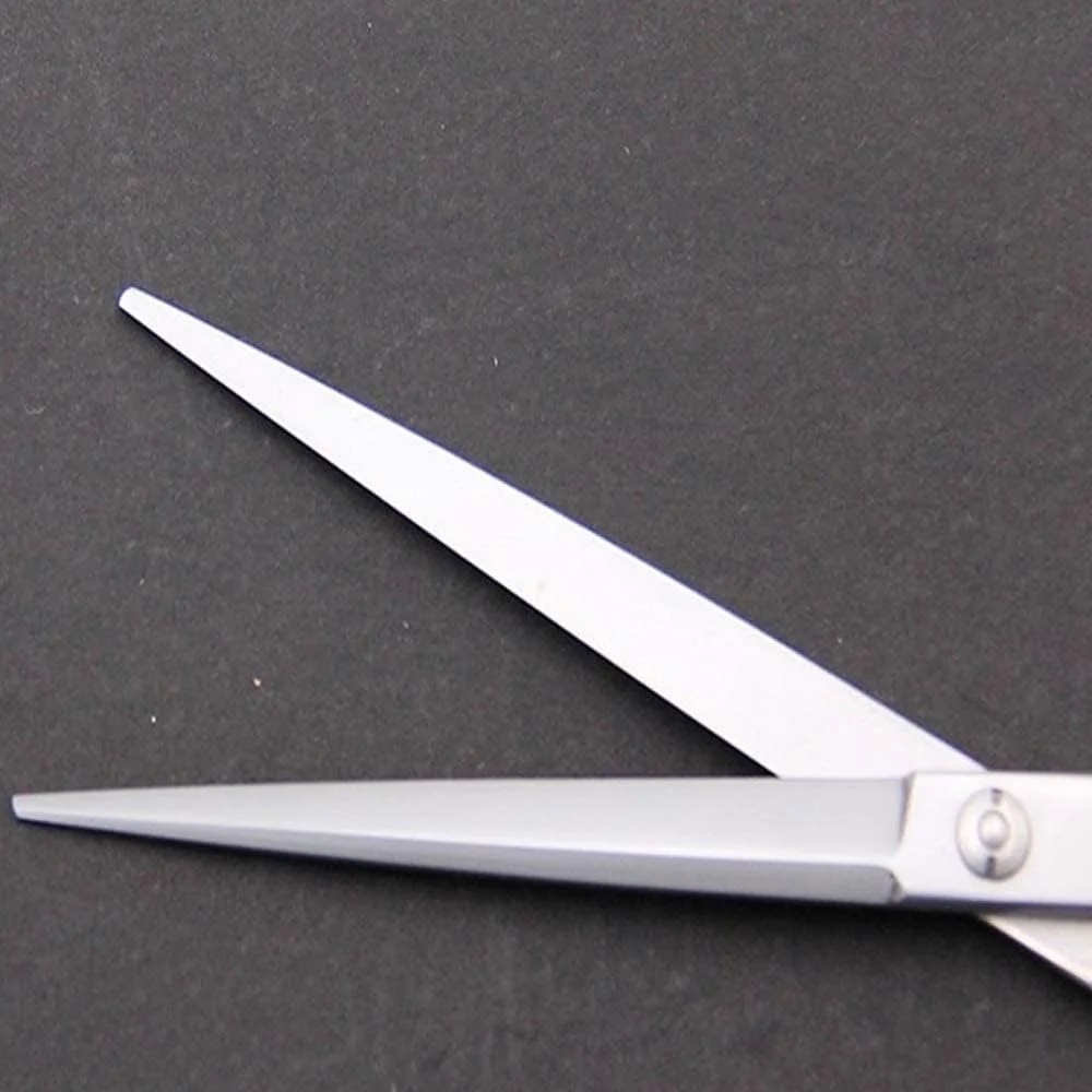 FURLOU Hair Cutting Scissors Haircut,Pet Shearing Teddy Dog Supplies Beautician Finishing Micro-tooth Straight Cutting Tool,7" Hairdressing Barber,Barber Scissors ()