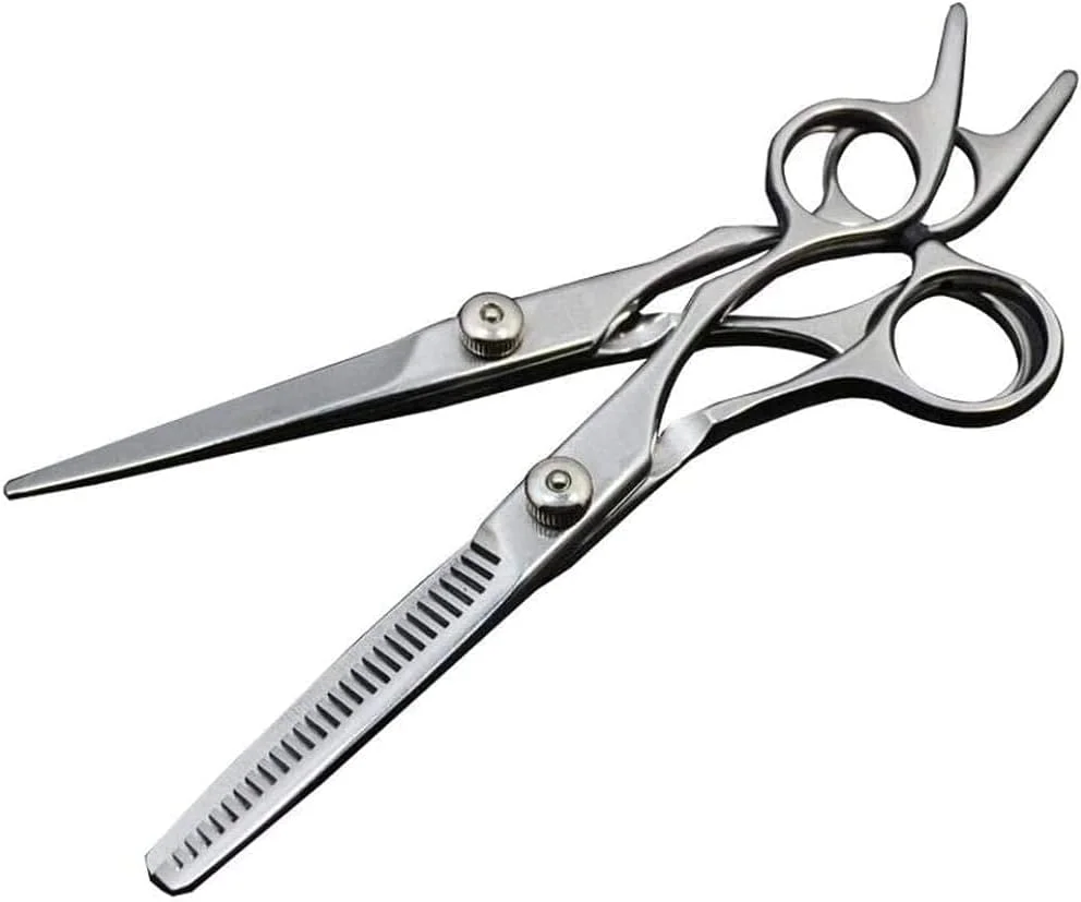 قیچی آرایشگری GLEOOJC، قیچی آرایشگری حرفه ای، ست قیچی آرایشگری 6 اینچی، قیچی اصلاح مو برای مردان و زنان