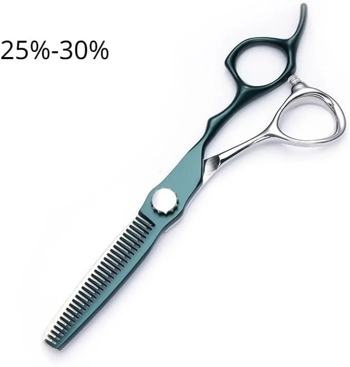 قیچی اصلاح مو GLEOOJC، قیچی آرایشگری حرفه ای 6 اینچی، قیچی دندانه دار مخصوص آرایشگران حرفه ای، ست ابزار برش مو، قیچی پیتاژ