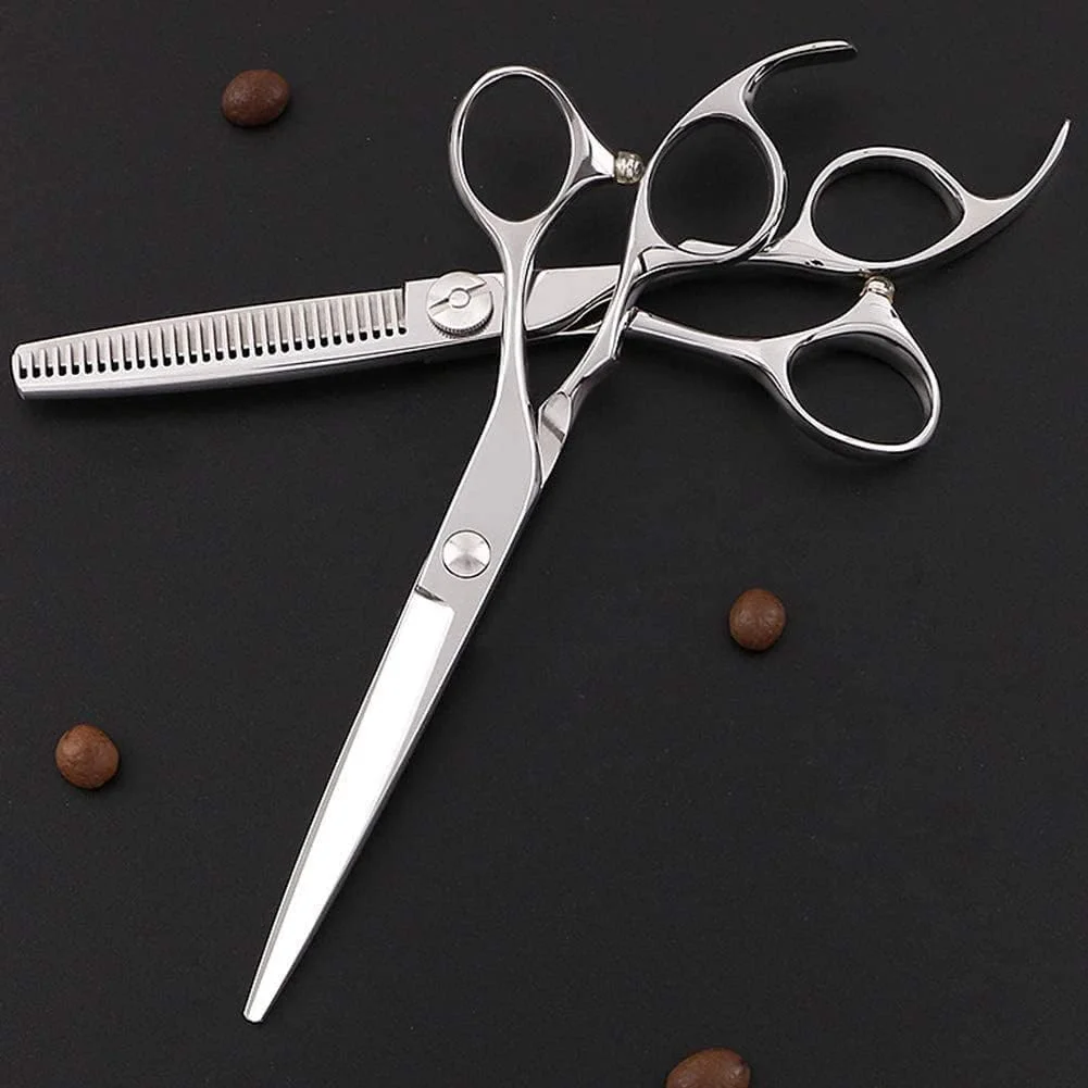 قیچی آرایشگری دو طرفه دندانه دار، قیچی آرایشگری، قیچی آرایشگر استیل ضد زنگ، مدل A-ToothCut6Inch