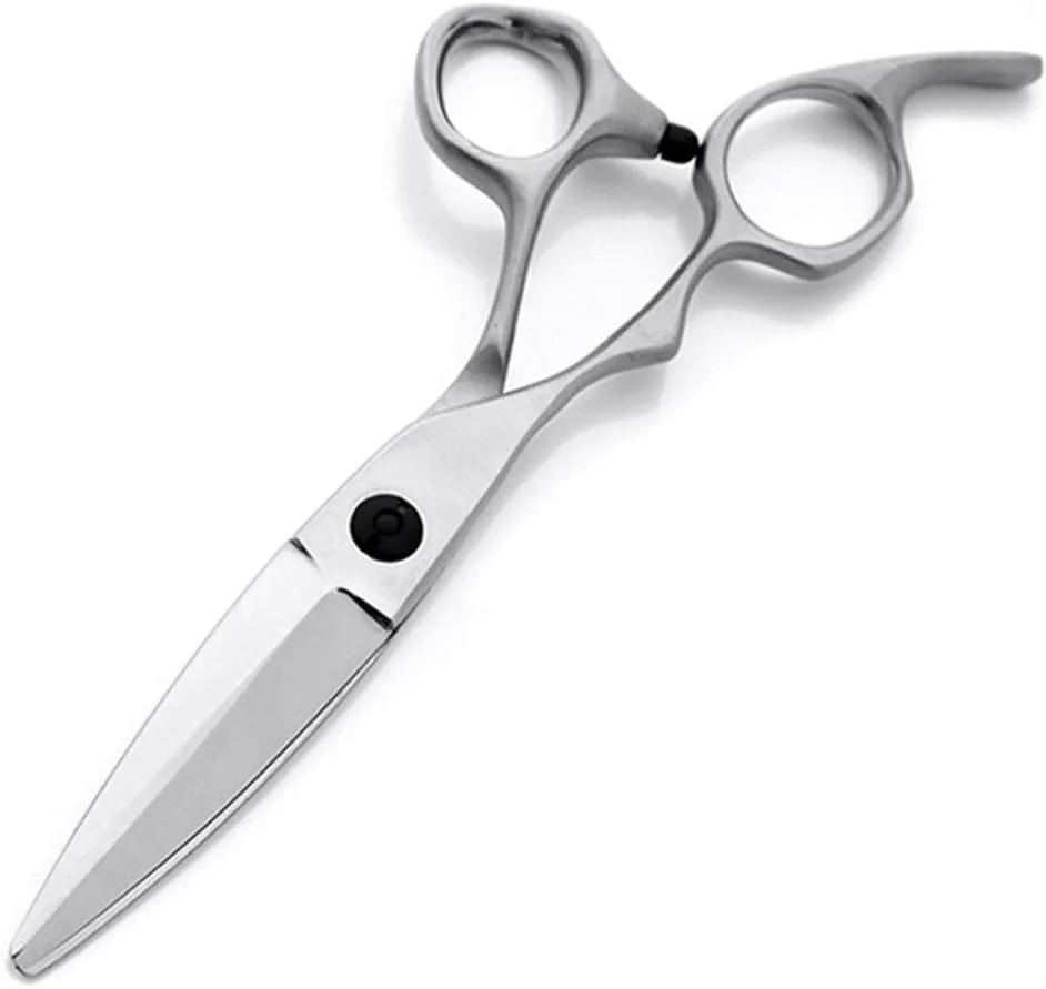 قیچی آرایشگری سری چپ دست، برش تیز و دقیق، قیچی آرایشگری مخصوص آرایشگران چپ دست، ابزار پیرایش مو سایز 6.0 اینچ (رنگ: تیغه تخت)