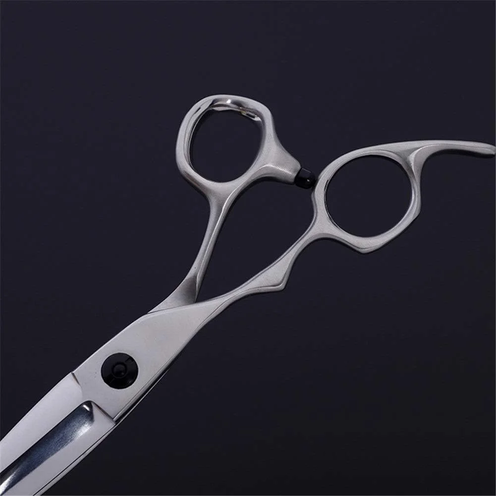 قیچی آرایشگری سری چپ دست، برش تیز و دقیق، قیچی آرایشگری مخصوص آرایشگران چپ دست، ابزار پیرایش مو سایز 6.0 اینچ (رنگ: تیغه تخت)