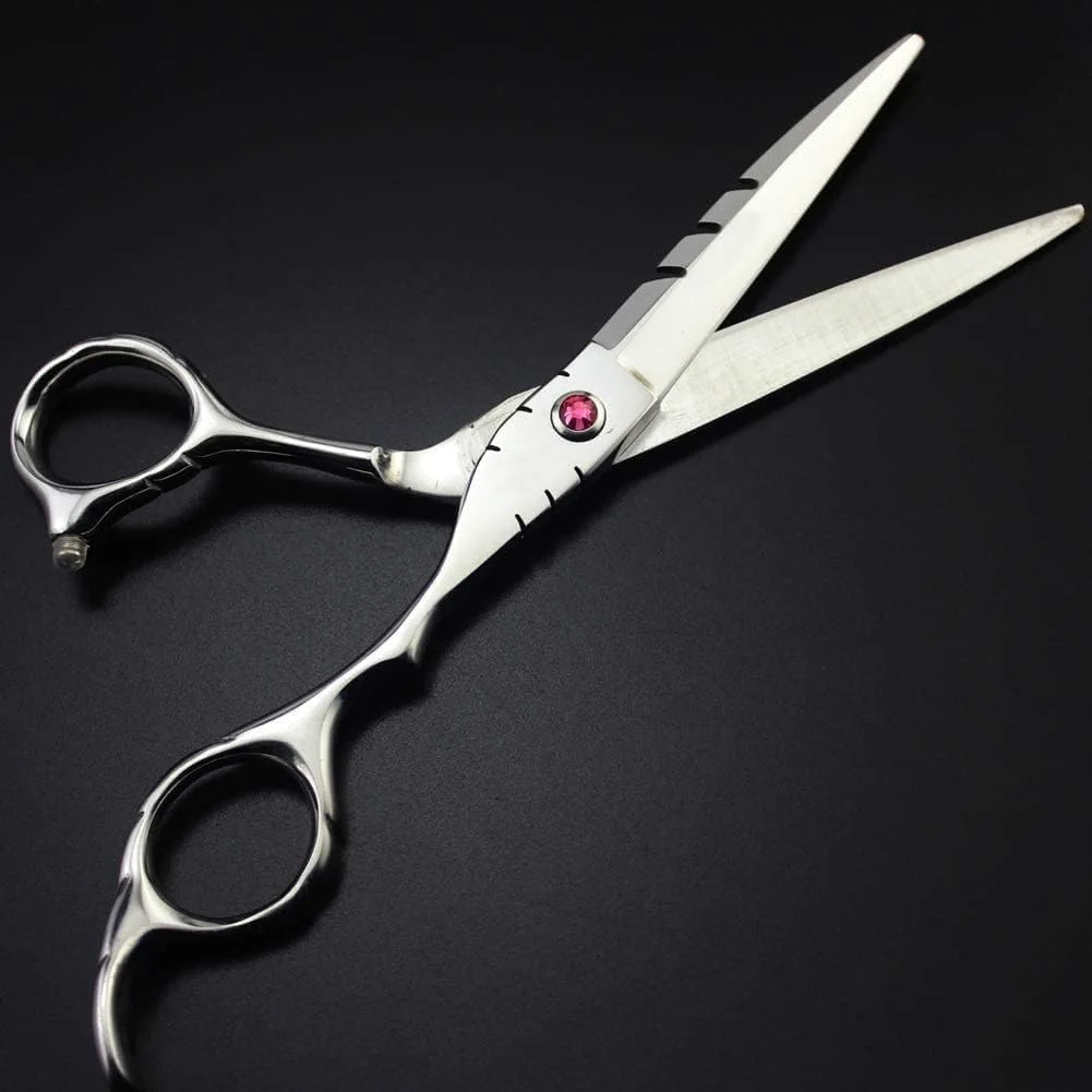 قیچی آرایشگری با قیچی های تیز آرایشگری، مجموعه قیچی آرایشگری حرفه ای، قیچی های کم حجم برای آرایشگاه، فلت کات 5.5 اینچ