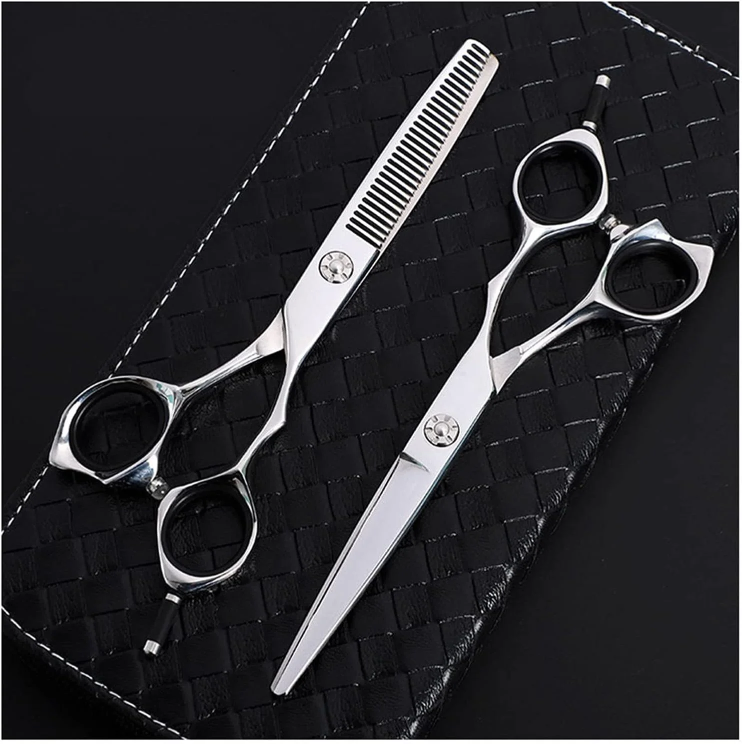 ست قیچی آرایشگری تک دم 6.0 اینچی، قیچی آرایشگری، قیچی تخت، قیچی دندانه دار، ست قیچی آرایشگری ویژه، ست قیچی آرایشگری خانگی قیچی های برش مو