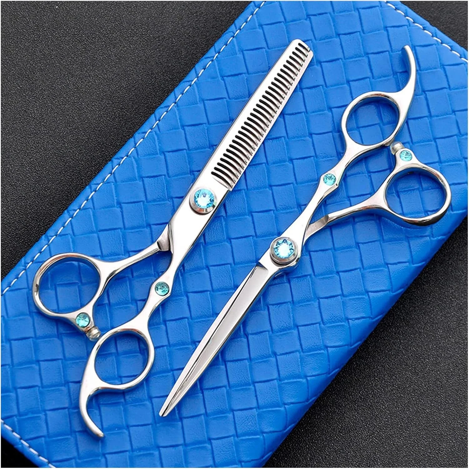 ست قیچی آرایشگری 6.0 اینچی، قیچی آرایشگری، قیچی پیتاژ، ست قیچی، ست قیچی خانگی، مخصوص آرایشگران قیچی های برش مو