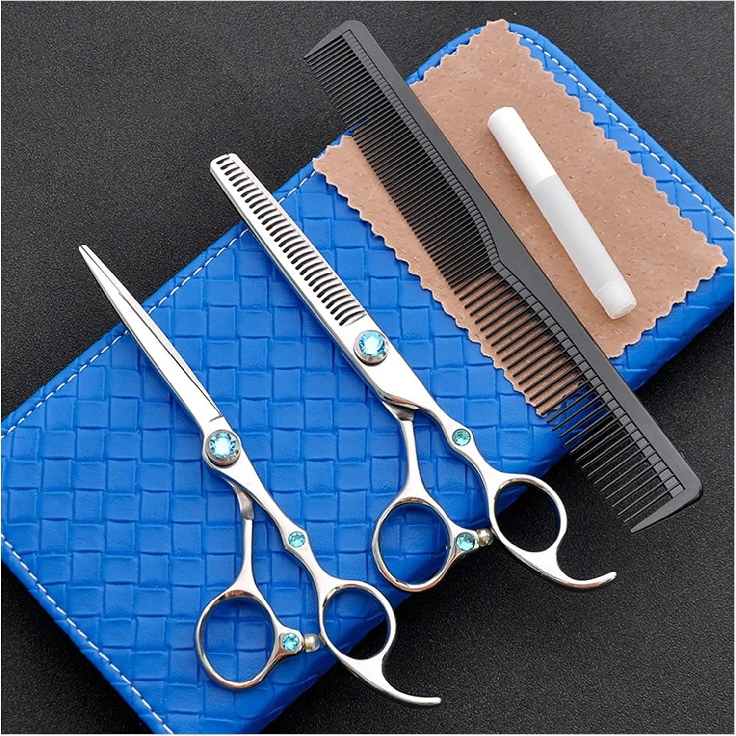 ست قیچی آرایشگری 6.0 اینچی، قیچی آرایشگری، قیچی پیتاژ، ست قیچی، ست قیچی خانگی، مخصوص آرایشگران قیچی های برش مو