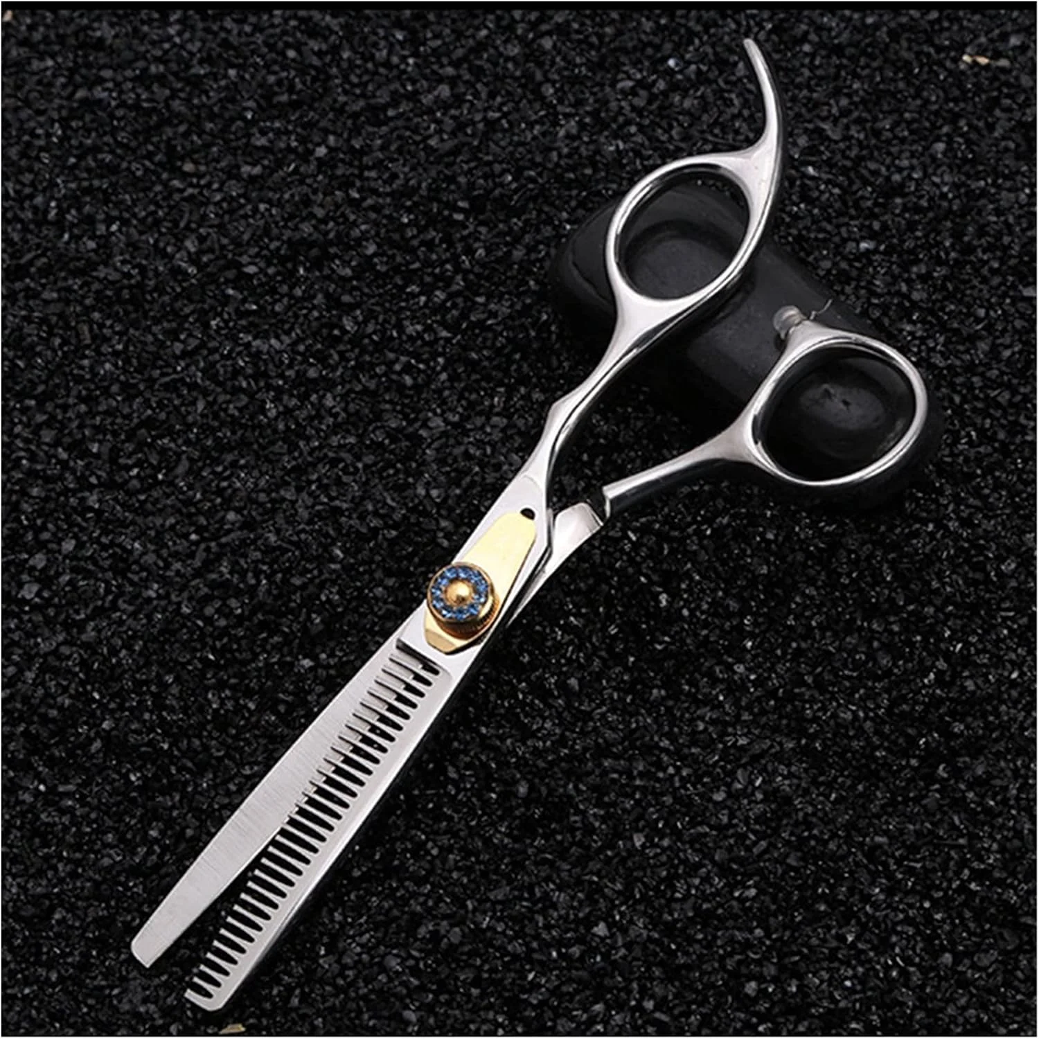 قیچی آرایشگری 6 اینچی، قیچی آرایشگری، قیچی پیتاژ، ست قیچی آرایشگری - طلایی