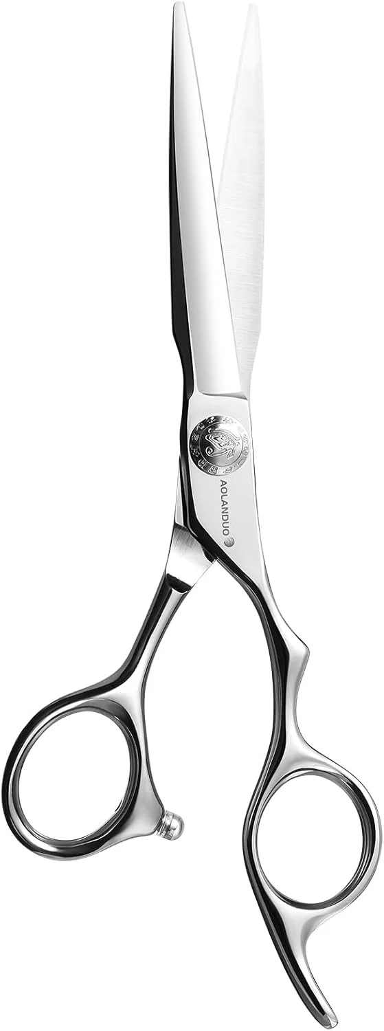 قیچی آرایشگری حرفه ای نلانکسی آئولاندو پرایم با تیغه سوپر کانکوس - قیچی اصلاح مو AICHI JP440C / حرکت نرم و بادوام و قیچی های ظریف برای آرایشگاه (6.0 اینچ)