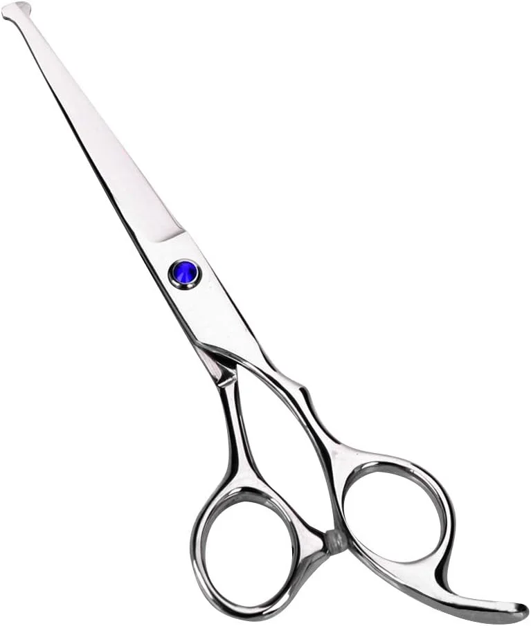 Lplpgg (آبی) - ست قیچی آرایشگری، کیت قیچی حرفه ای اصلاح مو به همراه قیچی های پیتاژ، ست قیچی آرایشگری برای آرایشگاه ها (آبی)