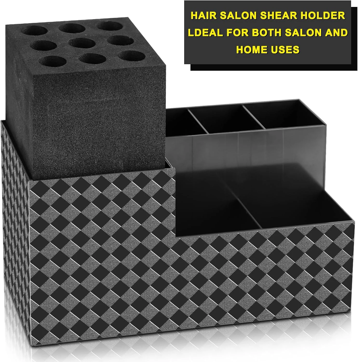 باکس نگهدارنده قیچی آرایشگری NICEMOVIC، لوازم جانبی آرایشگری، استند قیچی آرایشگاه حرفه ای، سازمان دهنده و نگهدارنده شانه، گیره و برس مو