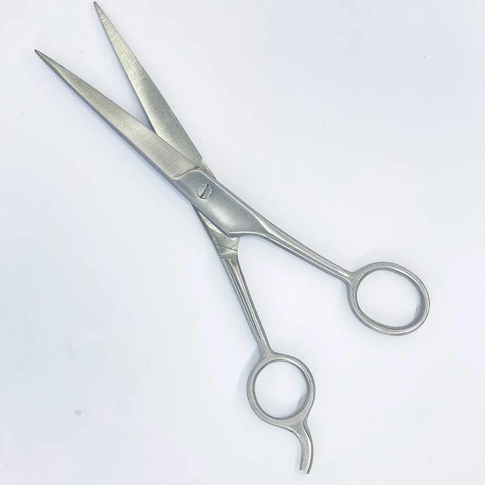 قیچی آرایشگری اس اند اس پروداکتس، قیچی موی آرایشگاهی استیل ضد زنگ، حرفه ای، به همراه تکیه گاه انگشت، مناسب برای آرایشگاه و منزل