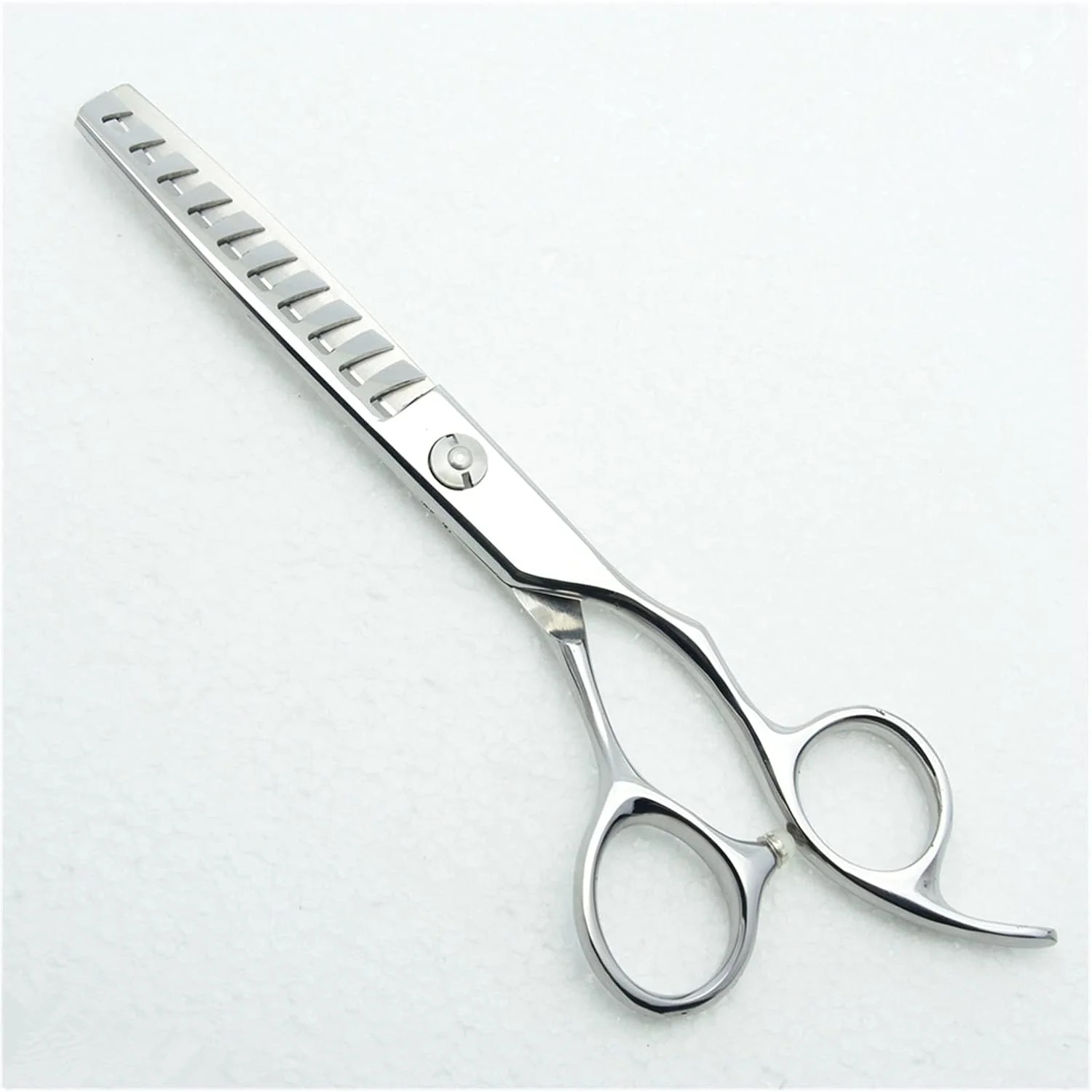 قیچی آرایشگری PEHUB سایز 6 اینچ (17 سانتی متر)، قیچی آرایشگری حرفه ای، قیچی پیتاژ، قیچی اصلاح مو (رنگ: 10 دندانه به همراه کیف)