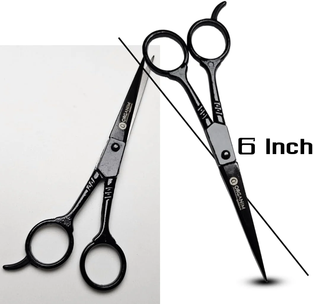 قیچی آرایشگری ارگانیم کر محصولات برای کوتاه کردن مو، قیچی کوچک (ست 1 عددی، مشکی)