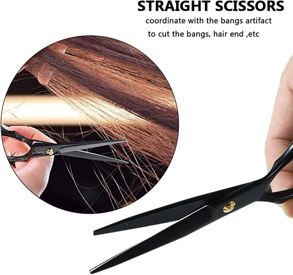 ست قیچی آرایشگری ORiTi، مجموعه 11 عددی قیچی حرفه ای مو با قیچی های پیتاژ استیل ضد زنگ، شانه، قیچی آرایشگری، پیش بند، ست قیچی آرایشگری برای آرایشگر، سالن، خانه