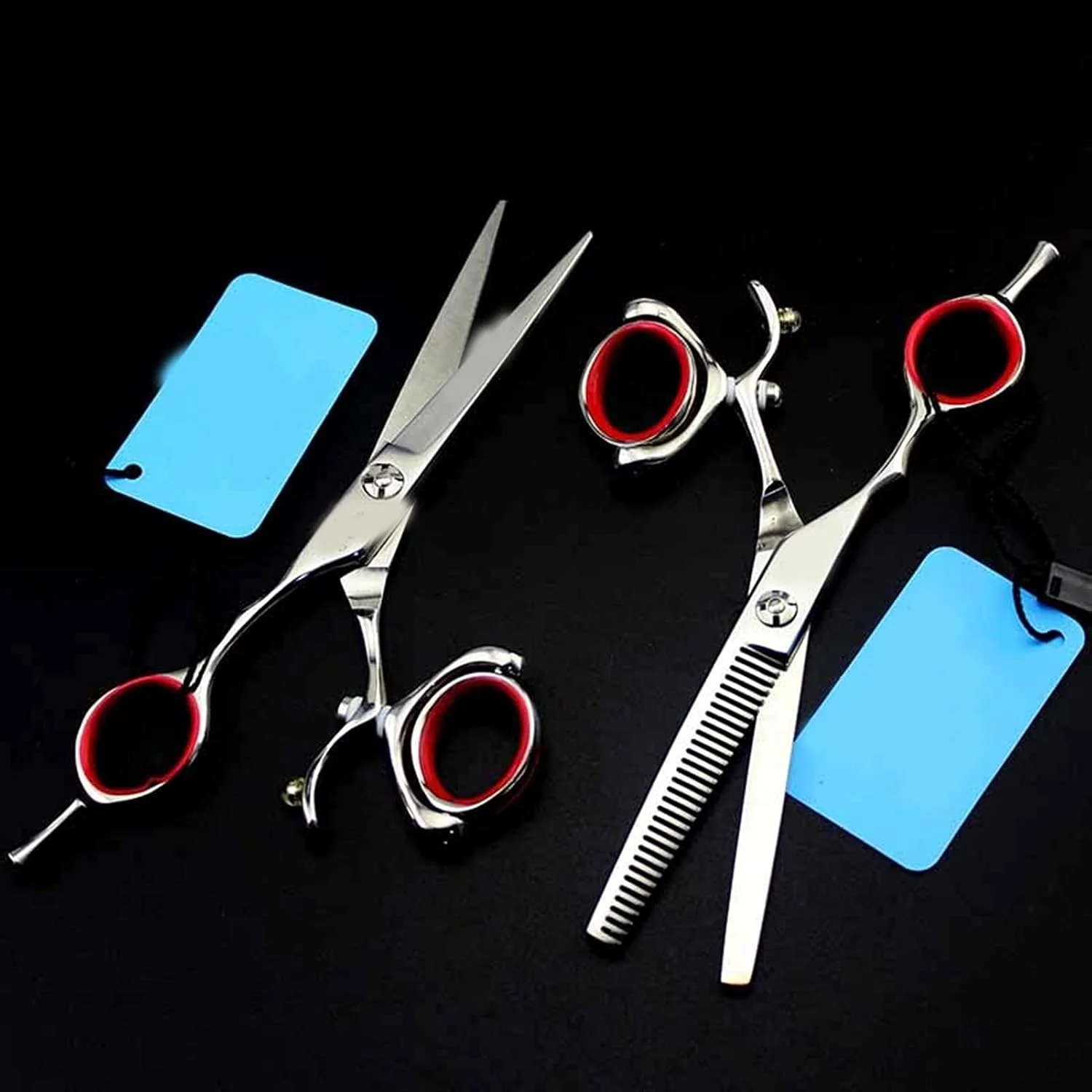 قیچی آرایشگری چرخشی 360 درجه حرفه ای، قیچی سلمانی (قیچی پیتاژ) قیچی آرایشگری چرخشی 360 درجه حرفه ای، قیچی سلمانی (قیچی پیتاژ)