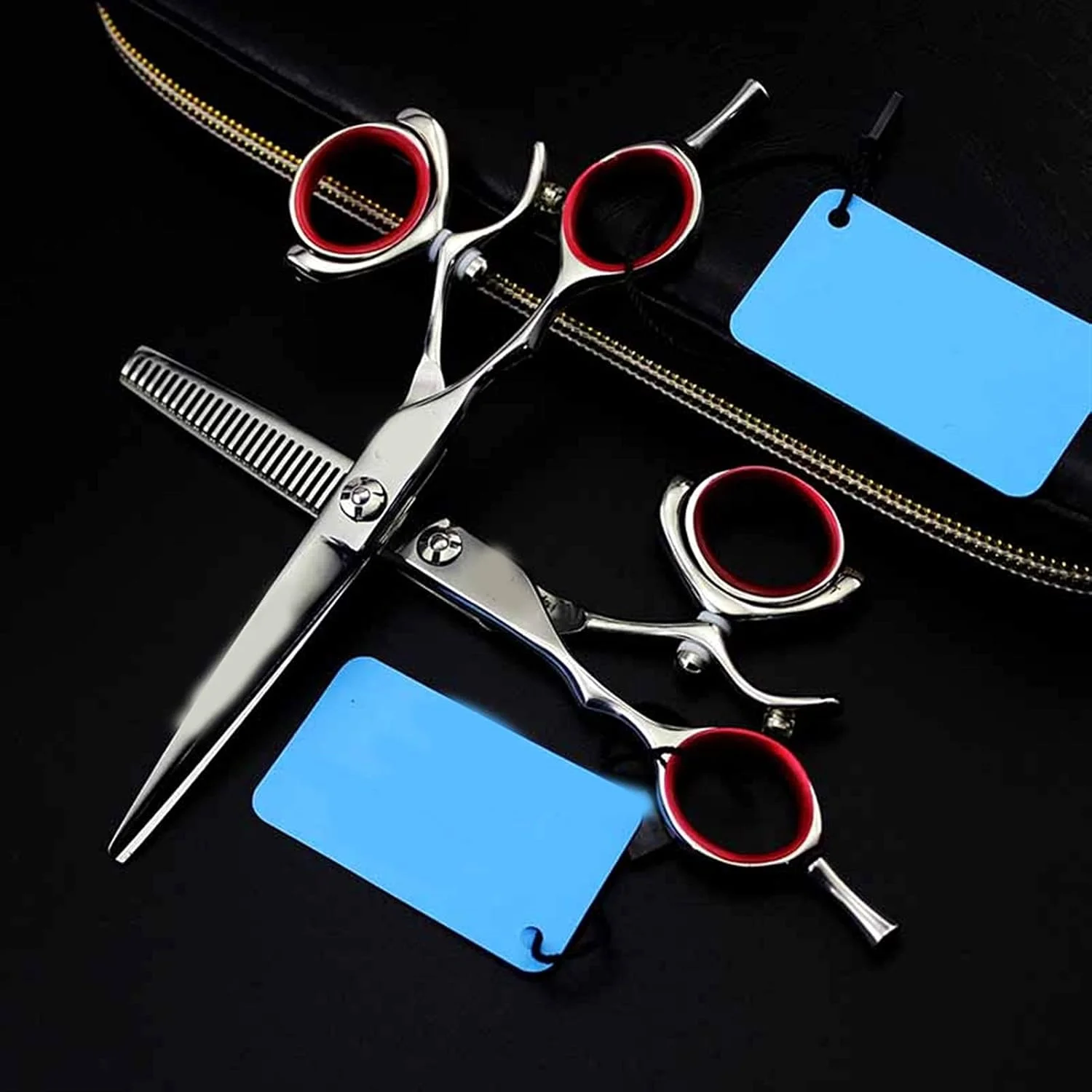 قیچی آرایشگری چرخشی 360 درجه حرفه ای، قیچی سلمانی (قیچی پیتاژ) قیچی آرایشگری چرخشی 360 درجه حرفه ای، قیچی سلمانی (قیچی پیتاژ)