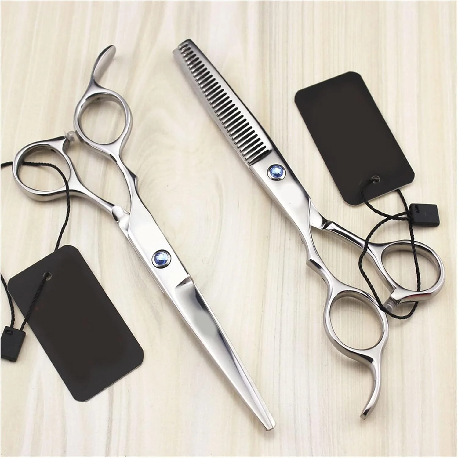 قیچی آرایشگری حرفه ای چپ دست، ابزار آرایشگری، قیچی آرایشگری، قیچی اصلاح مو، قیچی پیتاژ (پیتاژ 6 اینچی)