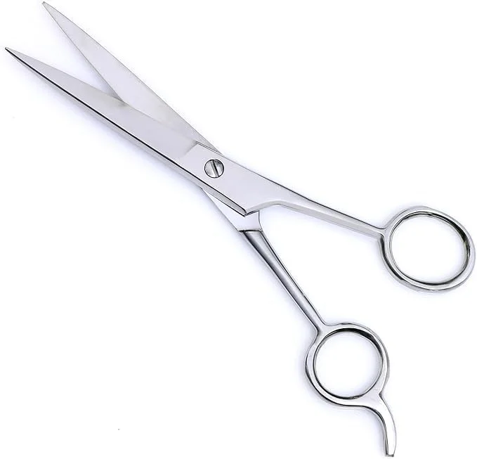 قیچی آرایشگری حرفه ای | قیچی پیرایشگری استیل ضد زنگ 6 اینچی | آرایشگری دقیق برای آقایان، بانوان و کودکان | ایده آل برای استفاده در سالن و منزل | نقره ای قیچی آرایشگری حرفه ای | قیچی پیرایشگری استیل ضد زنگ 6 اینچی | آرایشگری دقیق برای آقایان، بانوان و کودکان | ایده آل برای استفاده در سالن و منزل | نقره ای