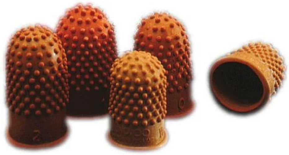 انگشتانه رکسل از برند ACCO Brands، سایز 1-22 میلی متر با فرورفتگی های برجسته برای اصطکاک بیشتر (بسته 10 عددی)