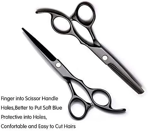 قیچی آرایشگری مو REHOOF، ست آرایشگری و پیرایش مو، 1 عدد قیچی حرفه ای آرایشگری، کیت مو، ابزار آرایشگاهی برای صاف و نازک کردن مو، قیچی آرایشگری (بنفش)