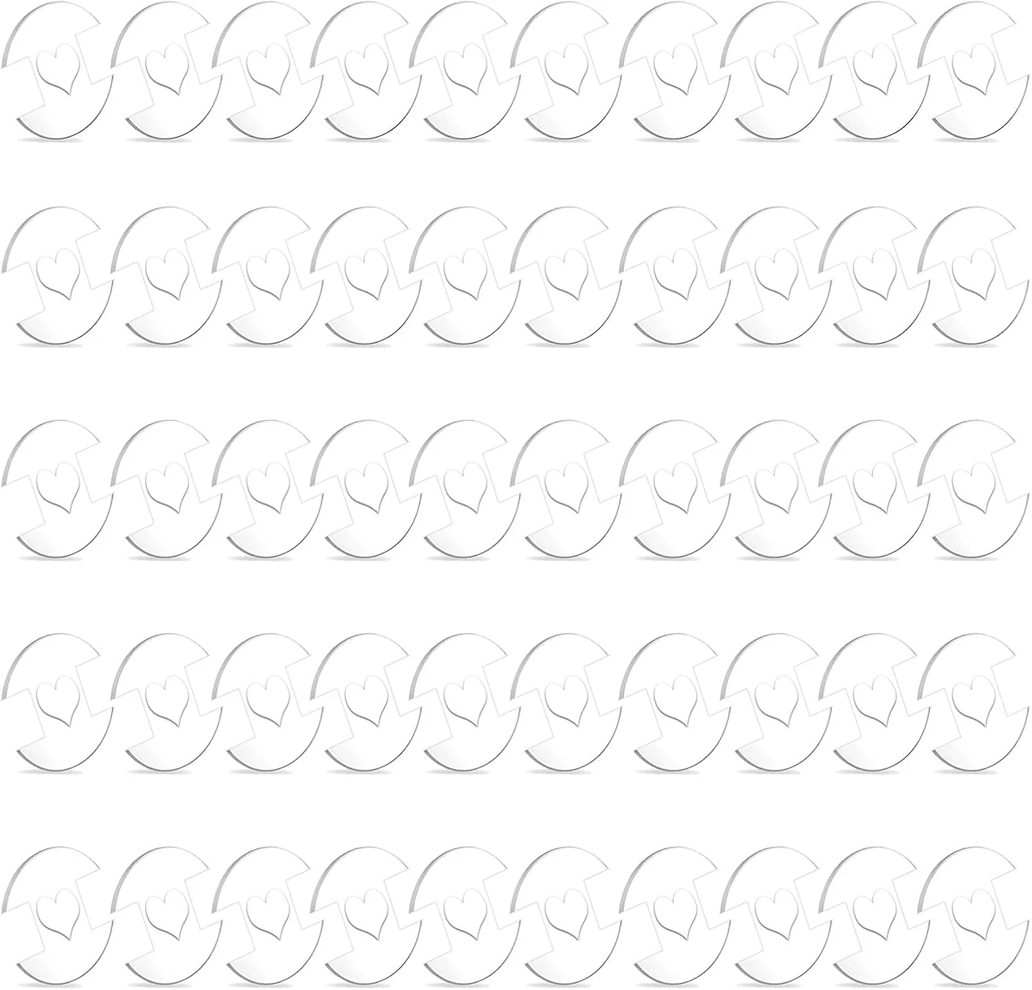 50 عدد دکمه اکریلیک برای کلاه، دکمه های اکریلیک 20 میلی متری برای ساخت صنایع دستی دکمه های گرد، ابزار بست کلاه بافتنی