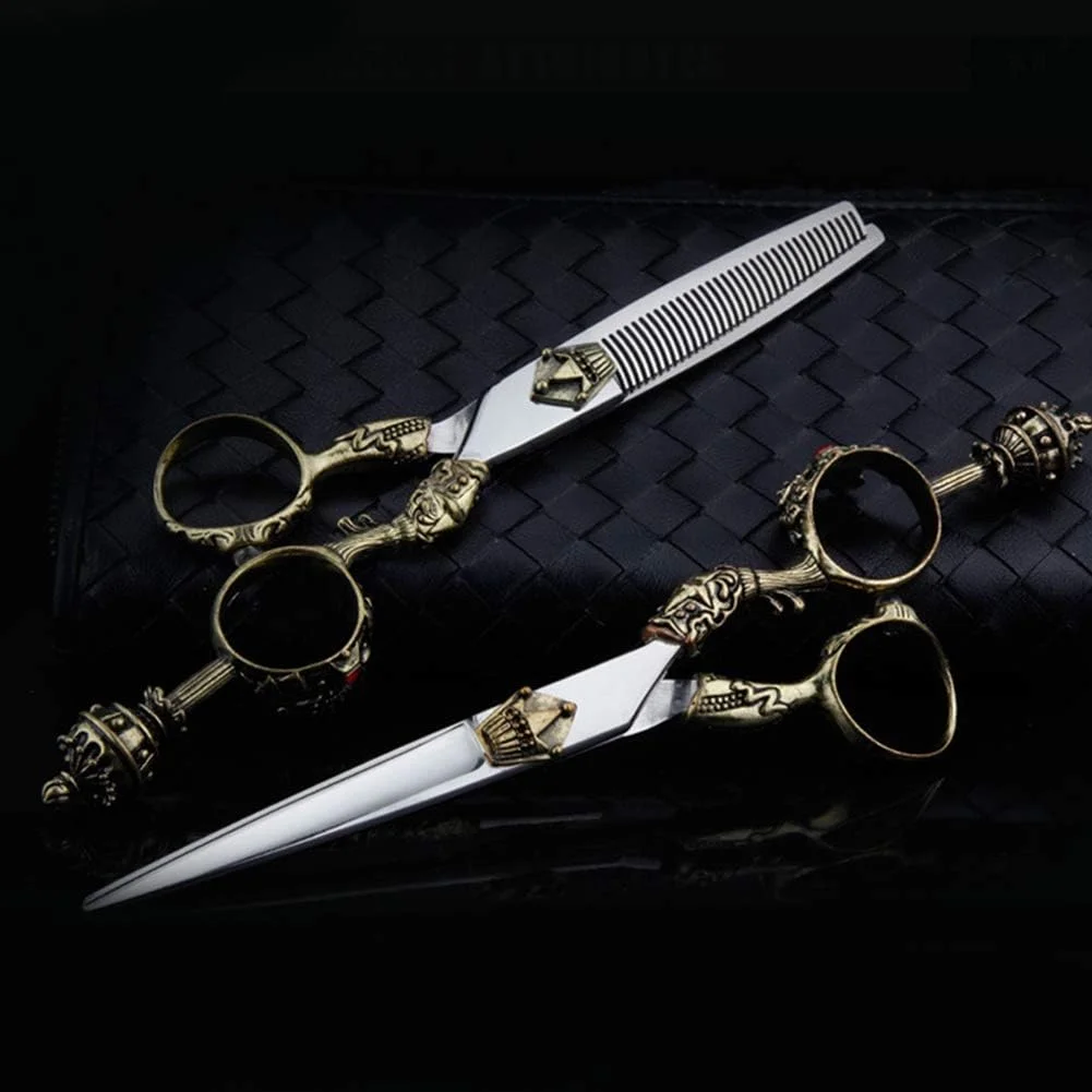 قیچی رترو، قیچی آرایشگری حرفه ای، ست قیچی کات صاف قیچی رترو، قیچی آرایشگری حرفه ای، ست قیچی کات صاف