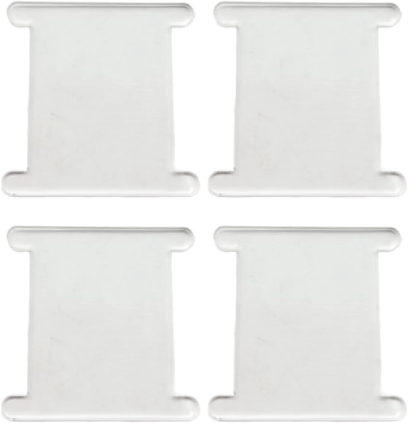 4 عدد قرقره نخ دندان اکریلیک شفاف، قرقره های نخ اکریلیک برای نگهداری نخ خیاطی و نخ گلدوزی