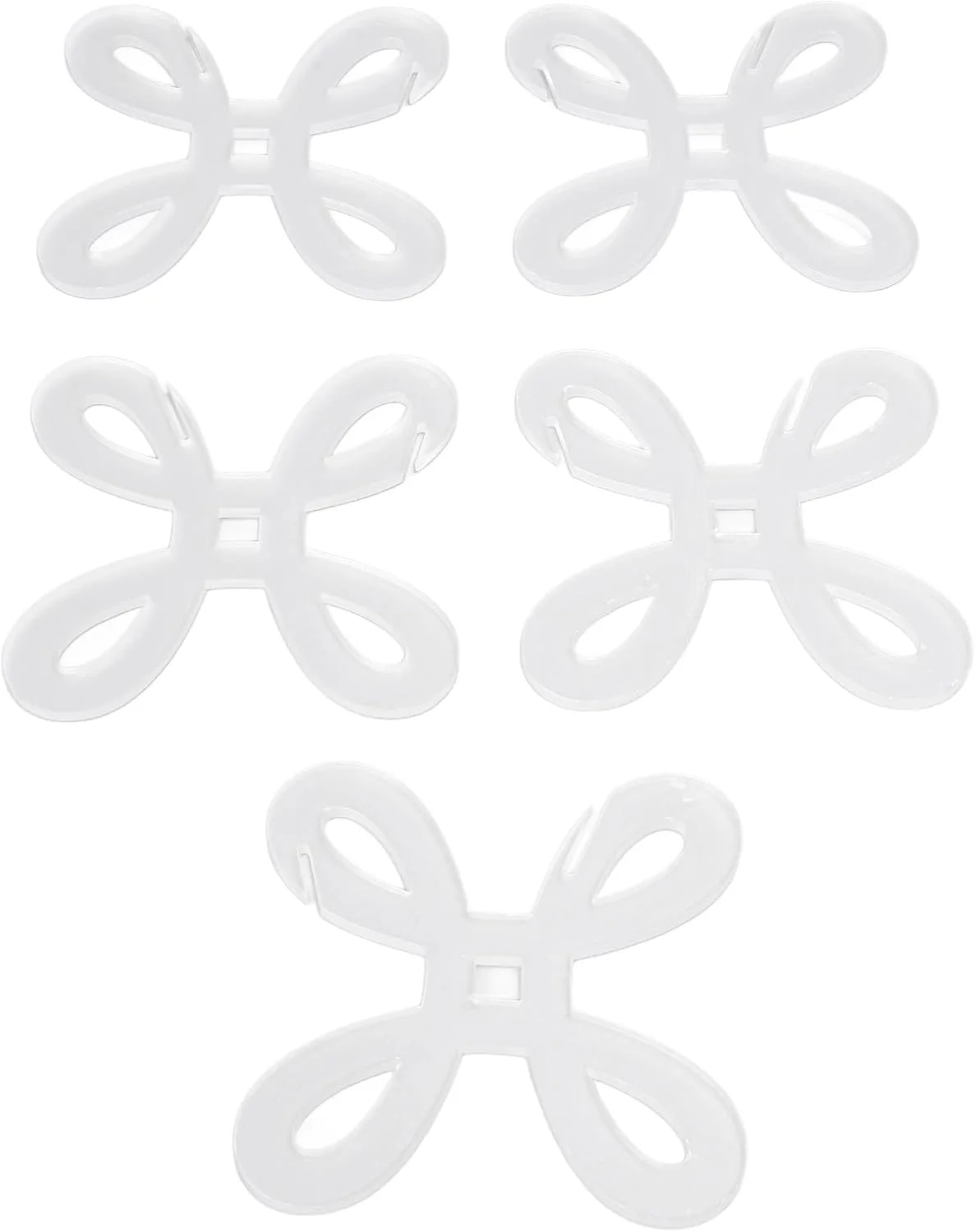 ابزار قرقره نخ با اکریلیک شفاف برای بافتنی، قلاب بافی، 5 عدد مناسب برای استفاده خانوادگی و مسافرت