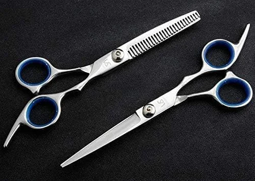 ست قیچی آرایشگری حرفه ای رولیم شاپ، قیچی اصلاح مو، ست آرایشگری و کم حجم کننده