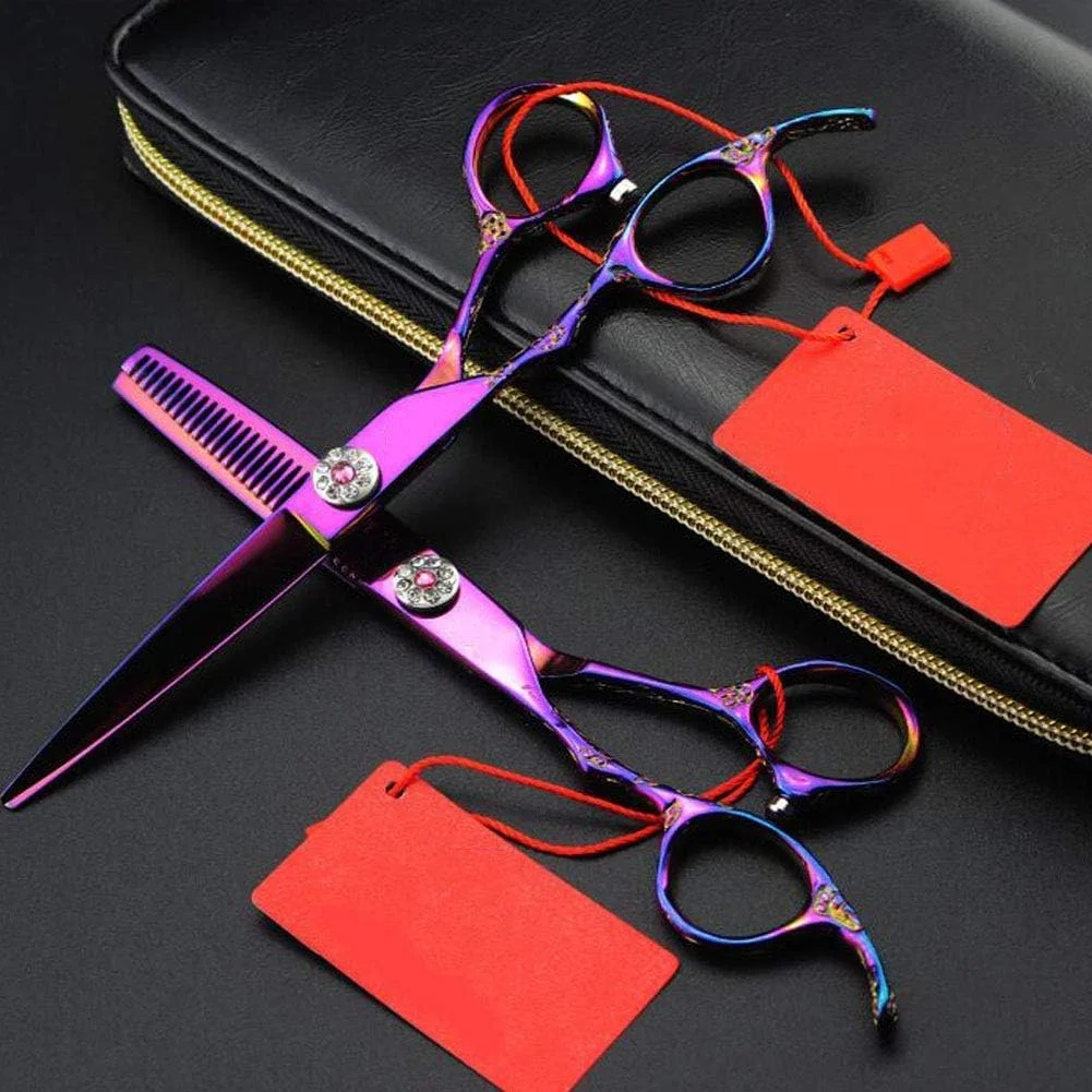 قیچی آرایشگری، آرایش مو چپ دست، رنگ آمیزی حرفه ای آرایشگری، مو، تخت + دندانه 6 اینچ، قیچی آرایشگری قیچی آرایشگری، آرایش مو چپ دست، رنگ آمیزی حرفه ای آرایشگری، مو، تخت + دندانه 6 اینچ، قیچی آرایشگری