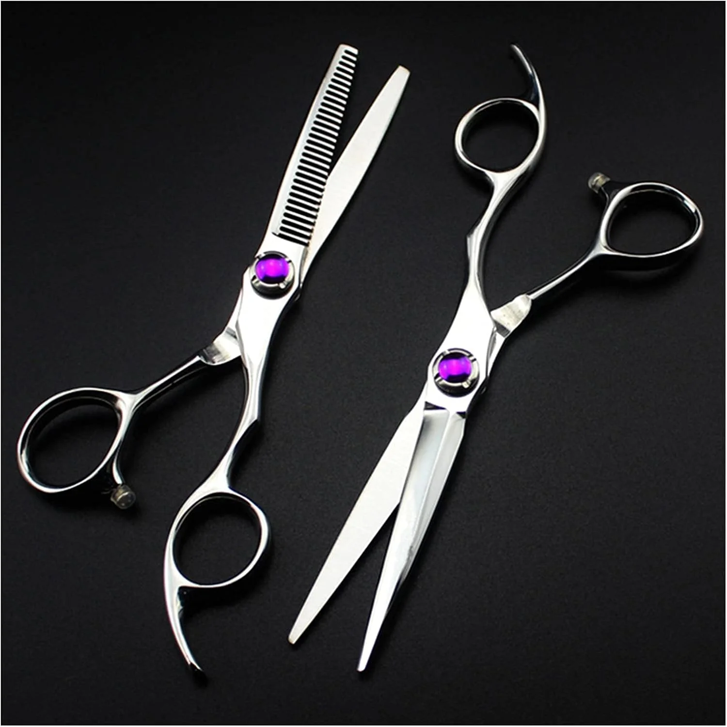 قیچی آرایشگری مو، قیچی اصلاح مو 6 اینچی، آرایشگری، قیچی پیتاژ مو، دندانه دار، آرایشگری، قیچی آرایشگاهی