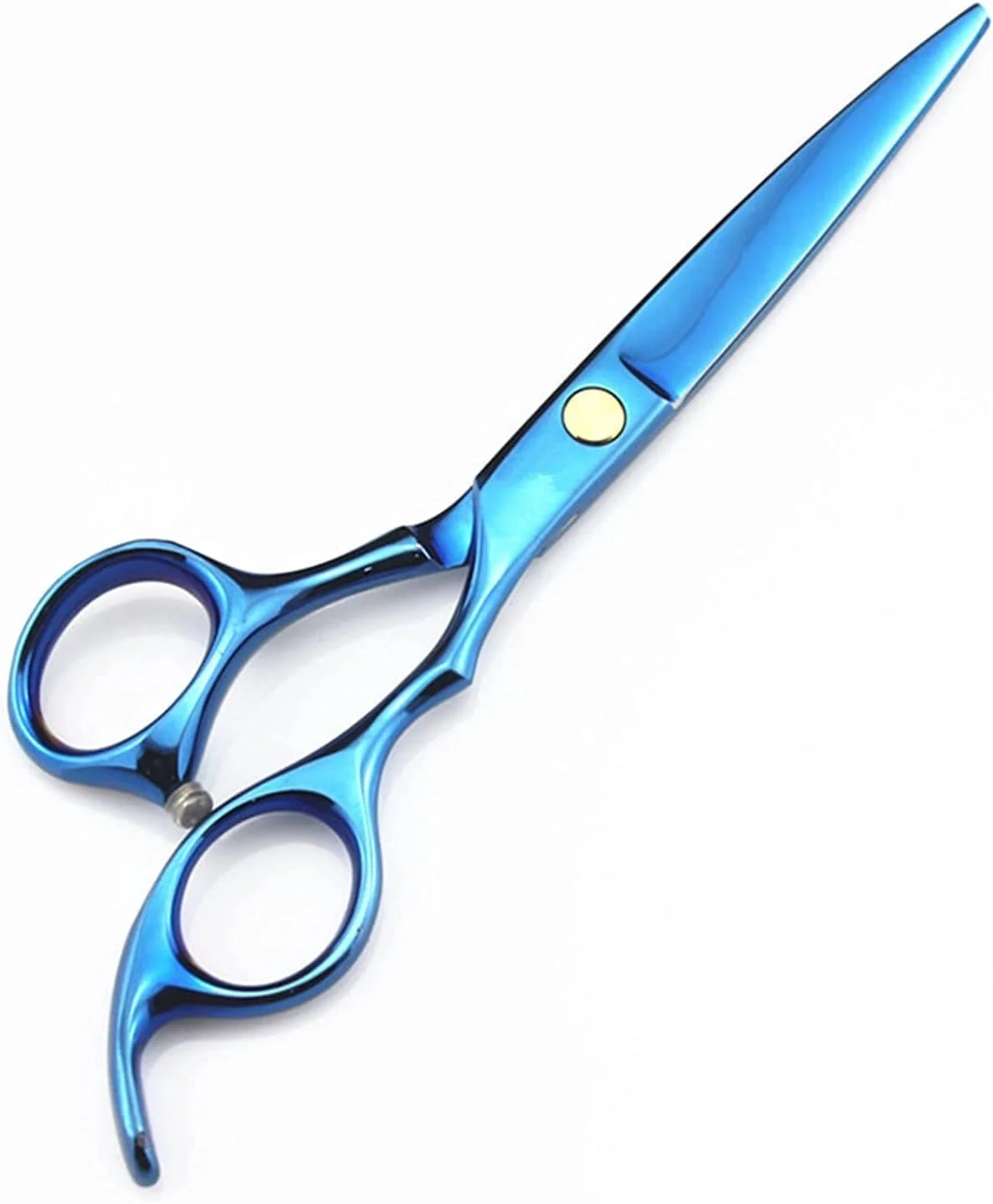 قیچی آرایشگری مو، پیرایش مو 5.5/6 اینچ آبی، قیچی آرایشگری برای نازک کردن مو، آرایشگری، پیرایشگری، قیچی آرایشگاه