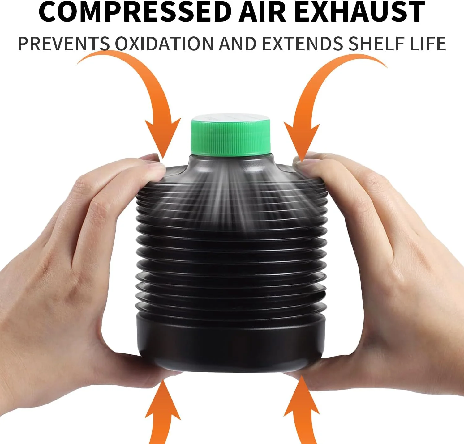 بطری های تاشو 3 عددی 1000 میلی لیتری eTone برای نگهداری مواد شیمیایی تاریکخانه، ظروف مایع تاشو، تجهیزات پردازش و ظهور عکس فیلم، لوازم جانبی آزمایشگاهی نگهداری ضد اکسیداسیون