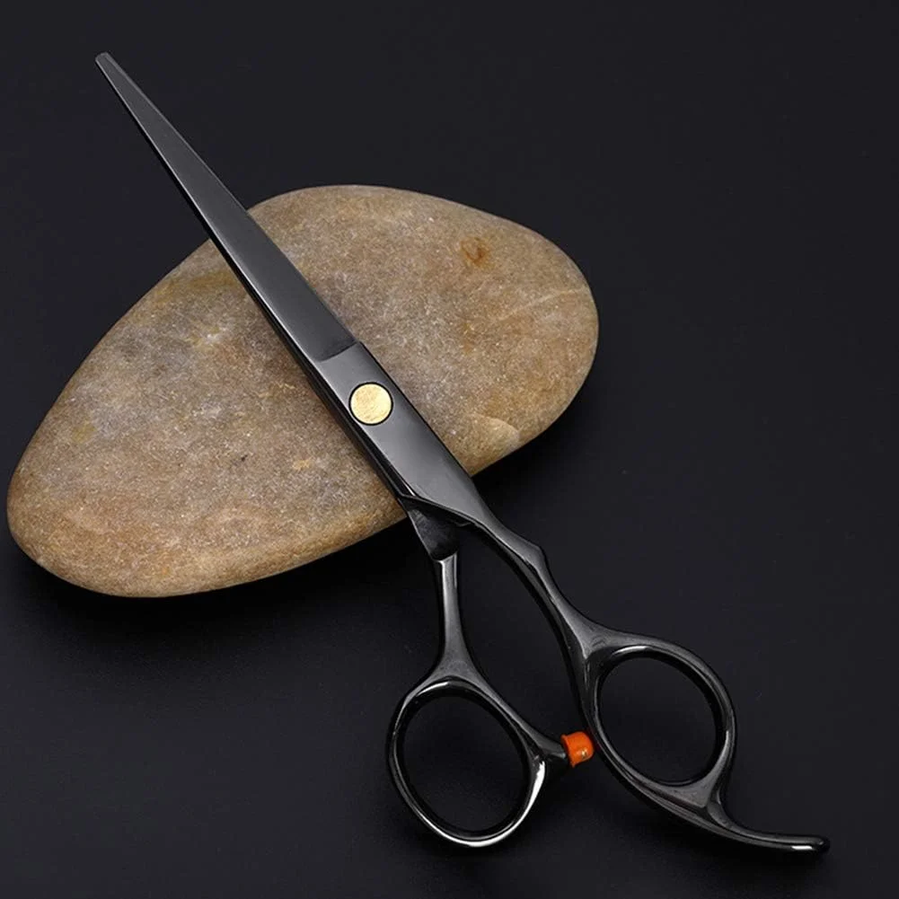 قیچی آرایشگری مو، کوتاهی مو 6 اینچی، استیل ضد زنگ، برش صاف، دندانه دار، خانگی (آبی، برش صاف)، قیچی آرایشگری