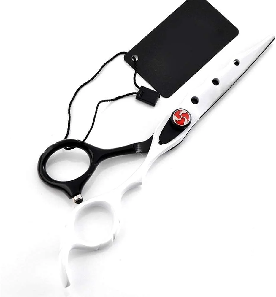 قیچی آرایشگری، ابزار حرفه ای برای کوتاهی و نازک کردن مو، ست آرایشگری (سیاه + سفید)، قیچی آرایشگری