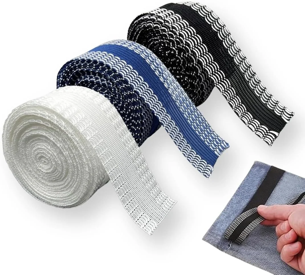 نوار خیاطی حرارتی، 3 عدد نوار چسب حرارتی برای لبه دوزی، بدون نیاز به خیاطی، نوار چسب حرارتی پلی استر برای شلوار پرده ای، لباس، شلوار جین